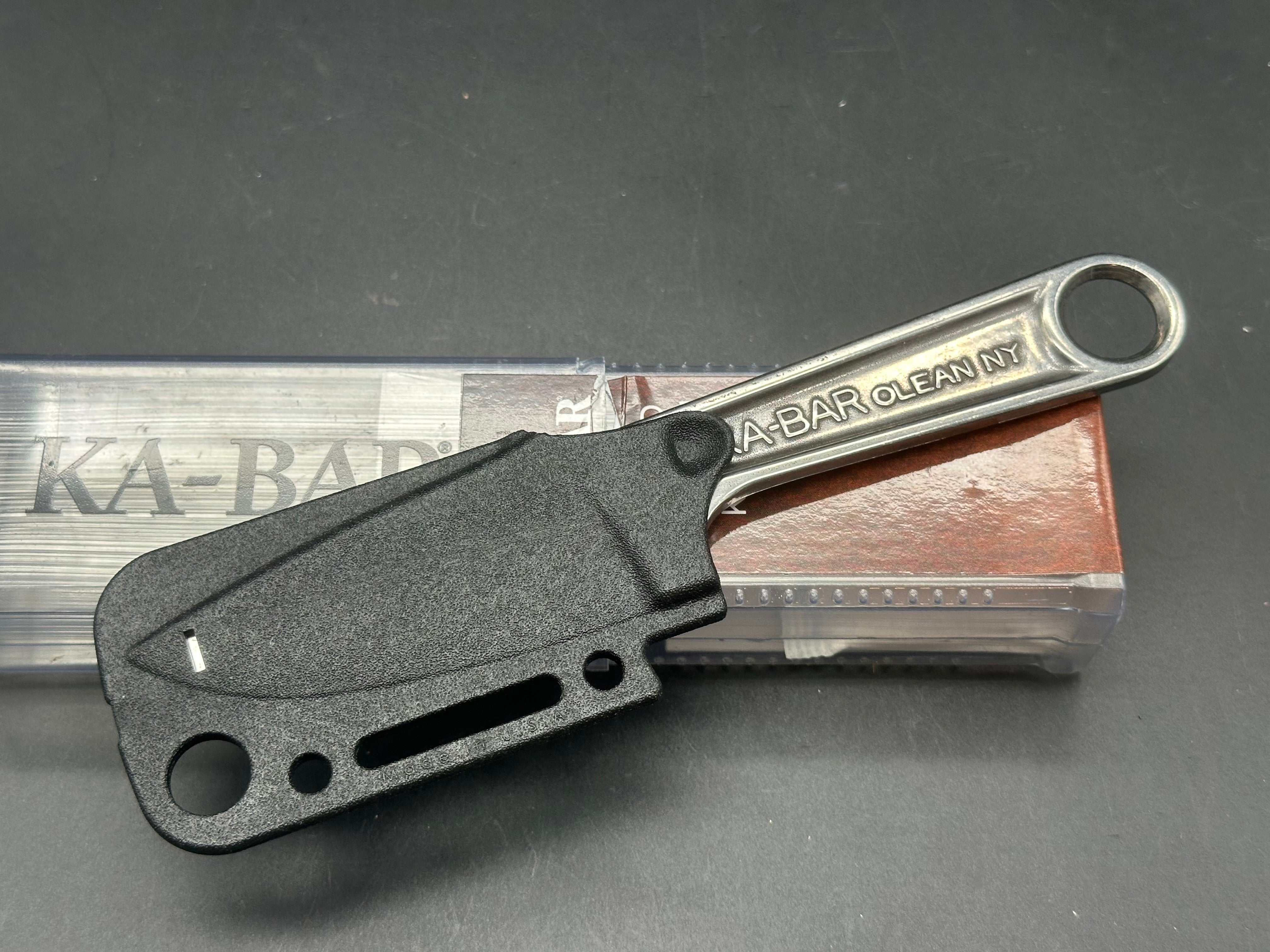 KA-BAR Wrench Knife - Durable Multi-Tool Survival Knife for Camping, Hiking & Outdoor Adventures | Tactical Fixed Blade with Sheath | Gift for Men & Military Enthusiasts