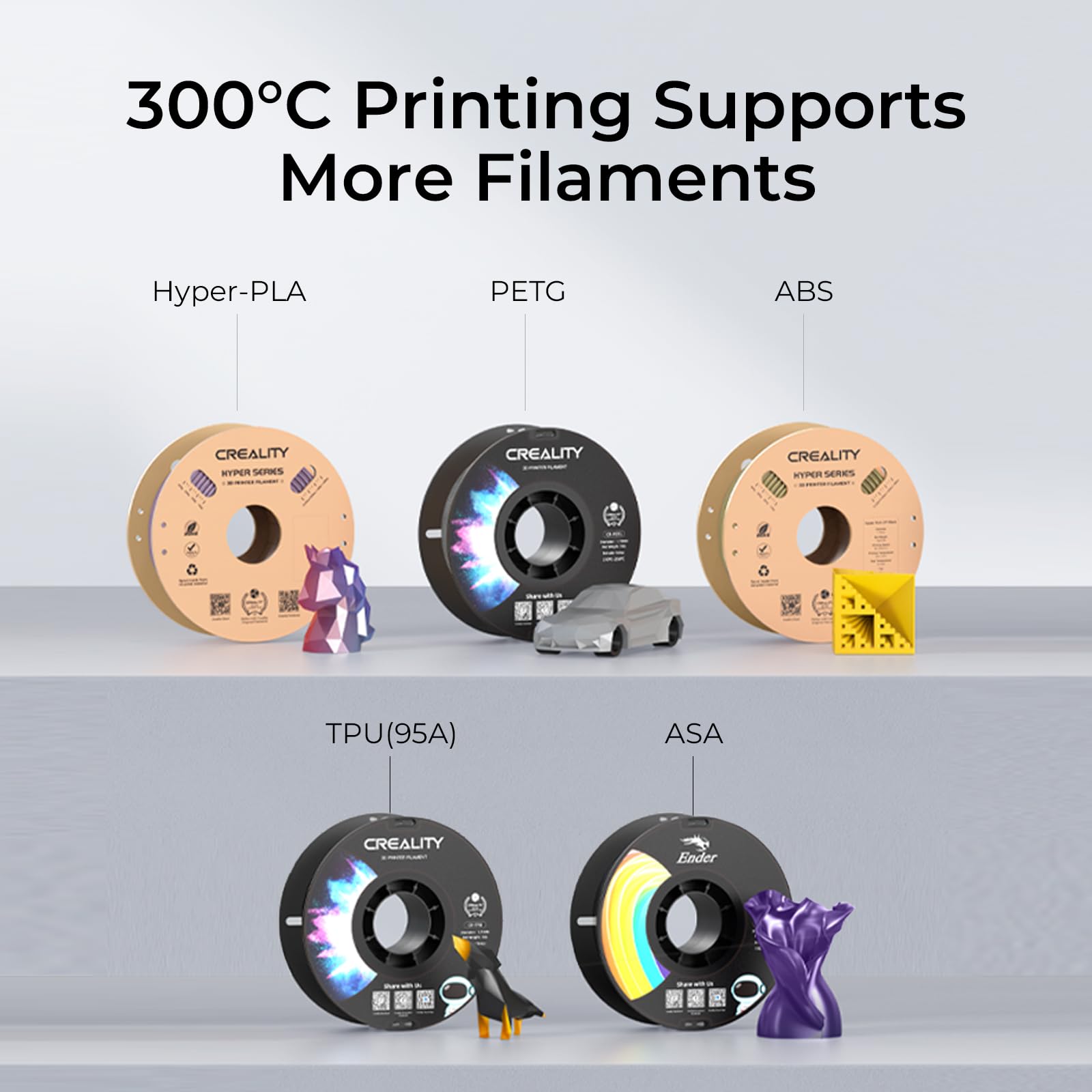 Creality Ender 3 V3 KE 3D Printer - 500mm/s High Speed, Sprite Direct Extruder, 300℃ Printing, Auto Leveling - 250x220x220mm Build Volume - Perfect for Kids, Beginners & Home DIY Projects