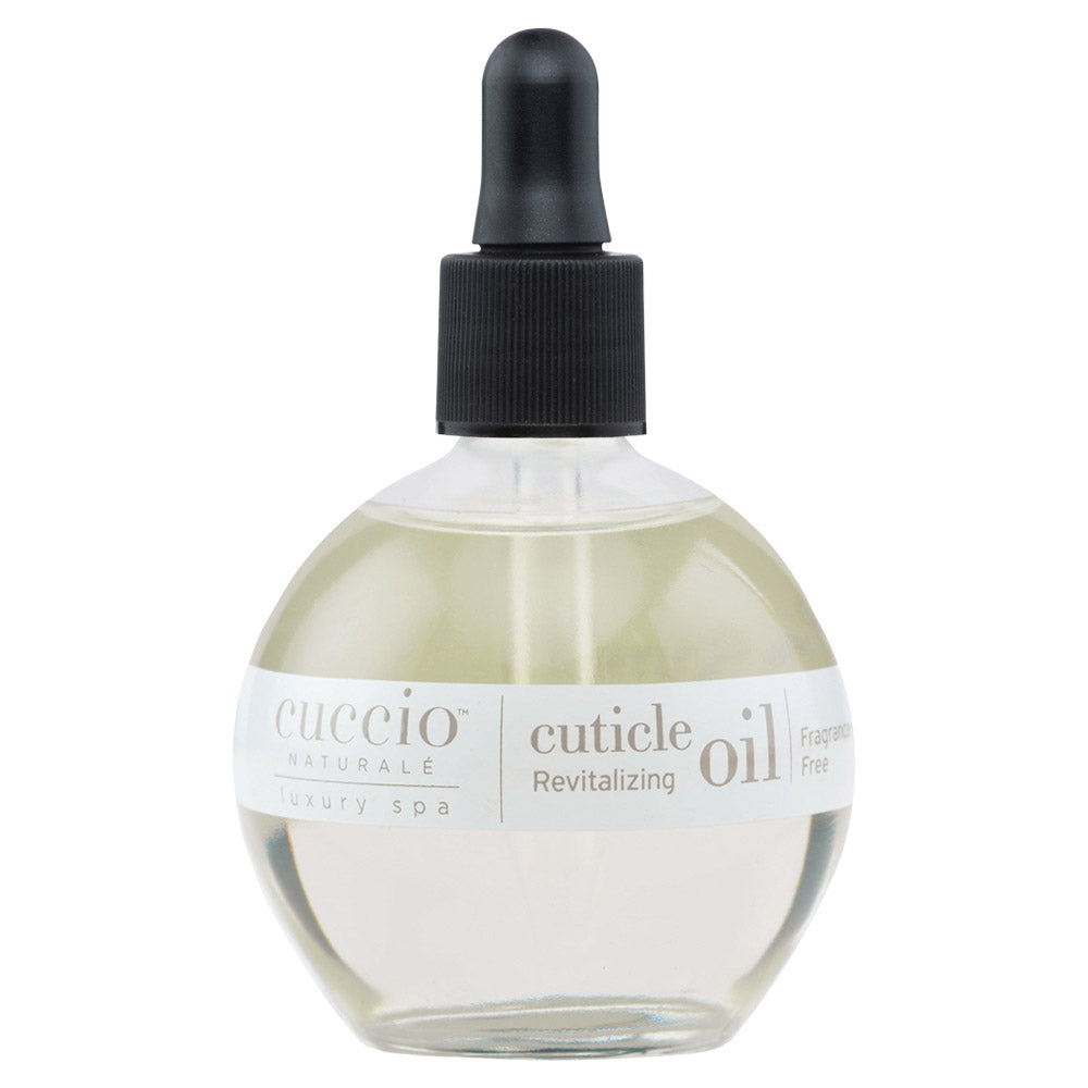 CUCCIO Cuticle Revitalizing Oil - Fragrance Free 2.5oz | Nail Care Treatment for Dry, Damaged Cuticles | Perfect for Manicures, Pedicures & At-Home Nail Care