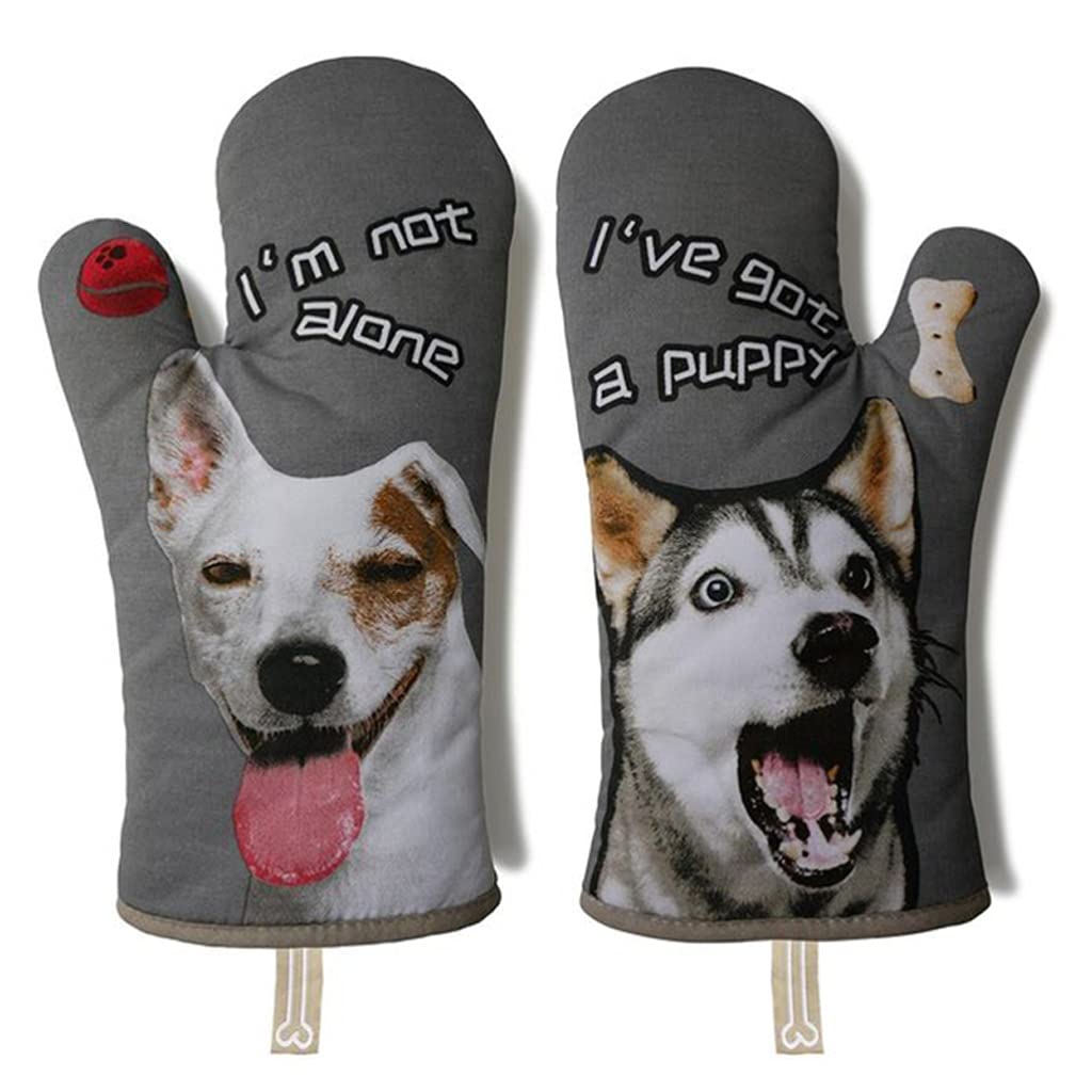 Heat-Resistant Cotton Oven Gloves for Baking & Cooking - 2Pcs Thickened Anti-Scald Microwave Safe Mittens (Gray) - Perfect for Grilling, Roasting & Kitchen Safety