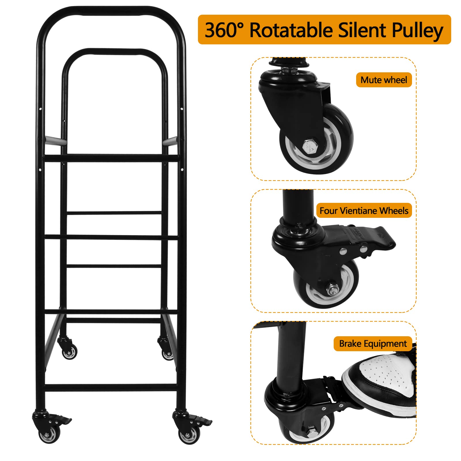 Heavy Duty Rolling Tire Rack - Adjustable 56x44x20 Inch Metal Tire Storage Stand with 4 Wheels | Mobile Tire Organizer for Garage, Warehouse & Auto Shop | Perfect for Car, Truck & SUV Tires