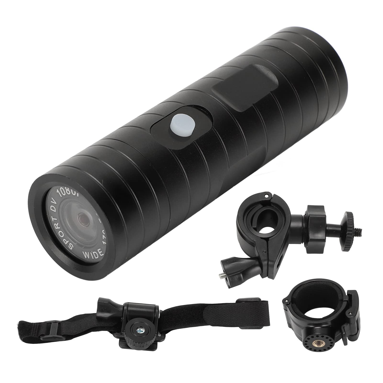 1080P Helmet Camera with Built-in Microphone, Full HD Motorcycle DVR, 170° Wide Angle, 900mAh Battery, Supports up to 128GB - Perfect for Cycling, Skiing, Diving & Action Sports Adventures