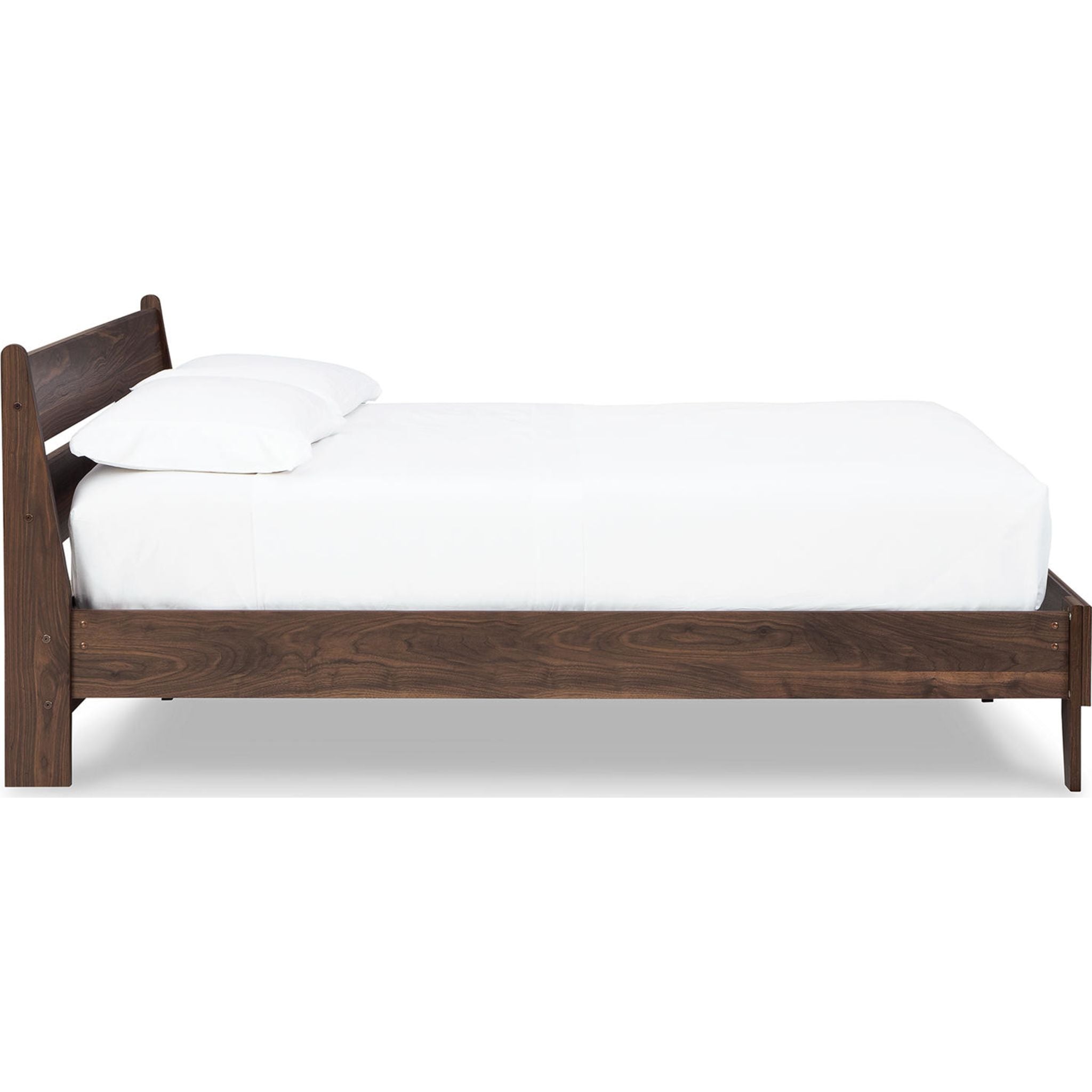 Calverson Queen Size Platform Bed Frame with Headboard - Modern Wooden Bed Frame for Bedroom, Sturdy & Easy Assembly, Perfect for Small Spaces & Guest Rooms