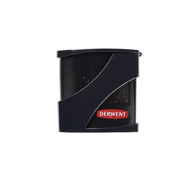 Derwent Twin Hole Pencil Sharpener - Premium Metal Dual Hole Sharpener for Artists & Students - Perfect for Sketching, Drawing & Office Use