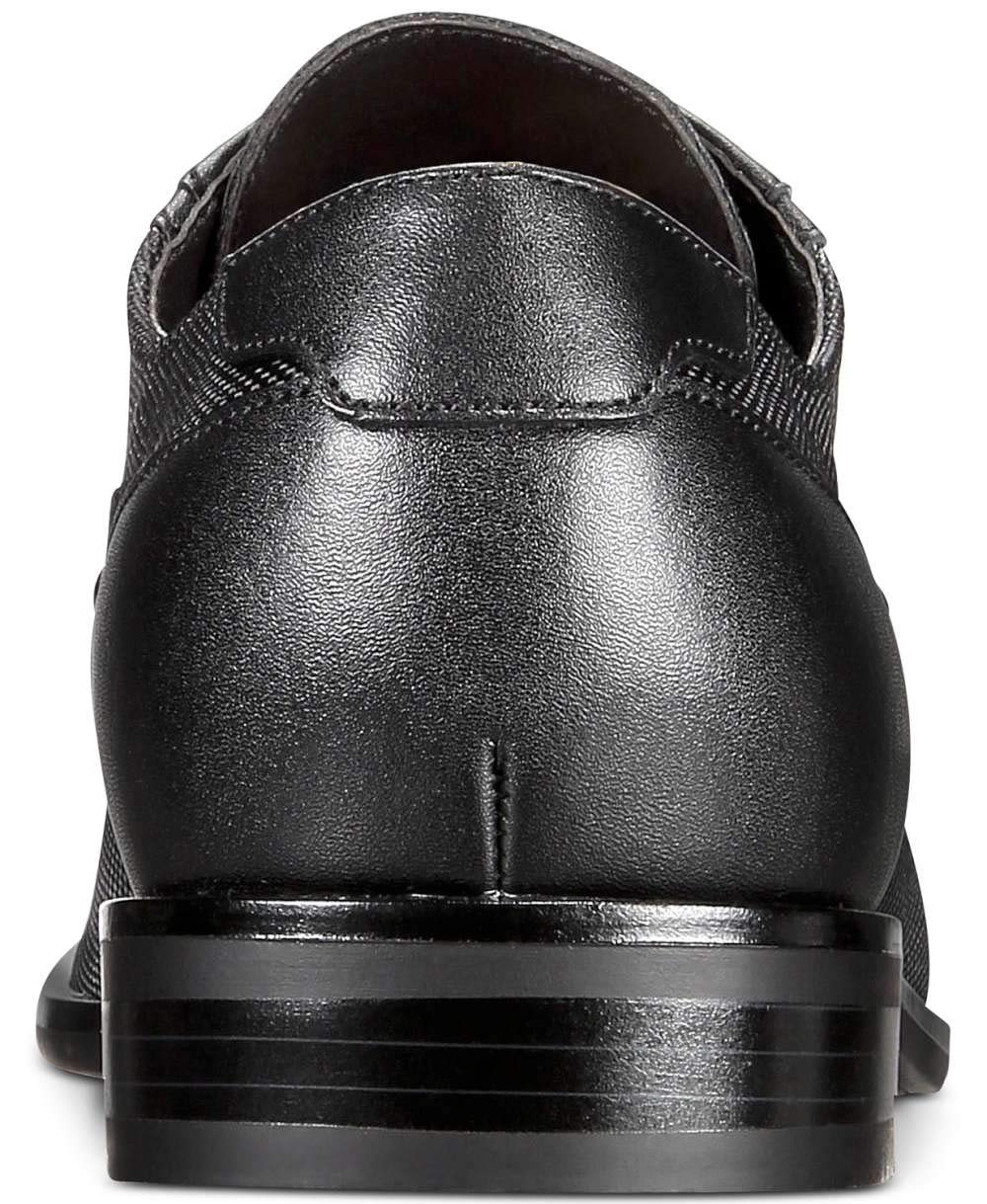 Alfani Men's Casual Oxford Shoes - Black Lace-Up Dress Shoes for Business & Office Wear, Size 10.0 | Comfortable Formal Footwear for Work, Weddings & Special Occasions