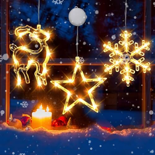3PCS Star&Deer&Snowflake(Multi-colored)