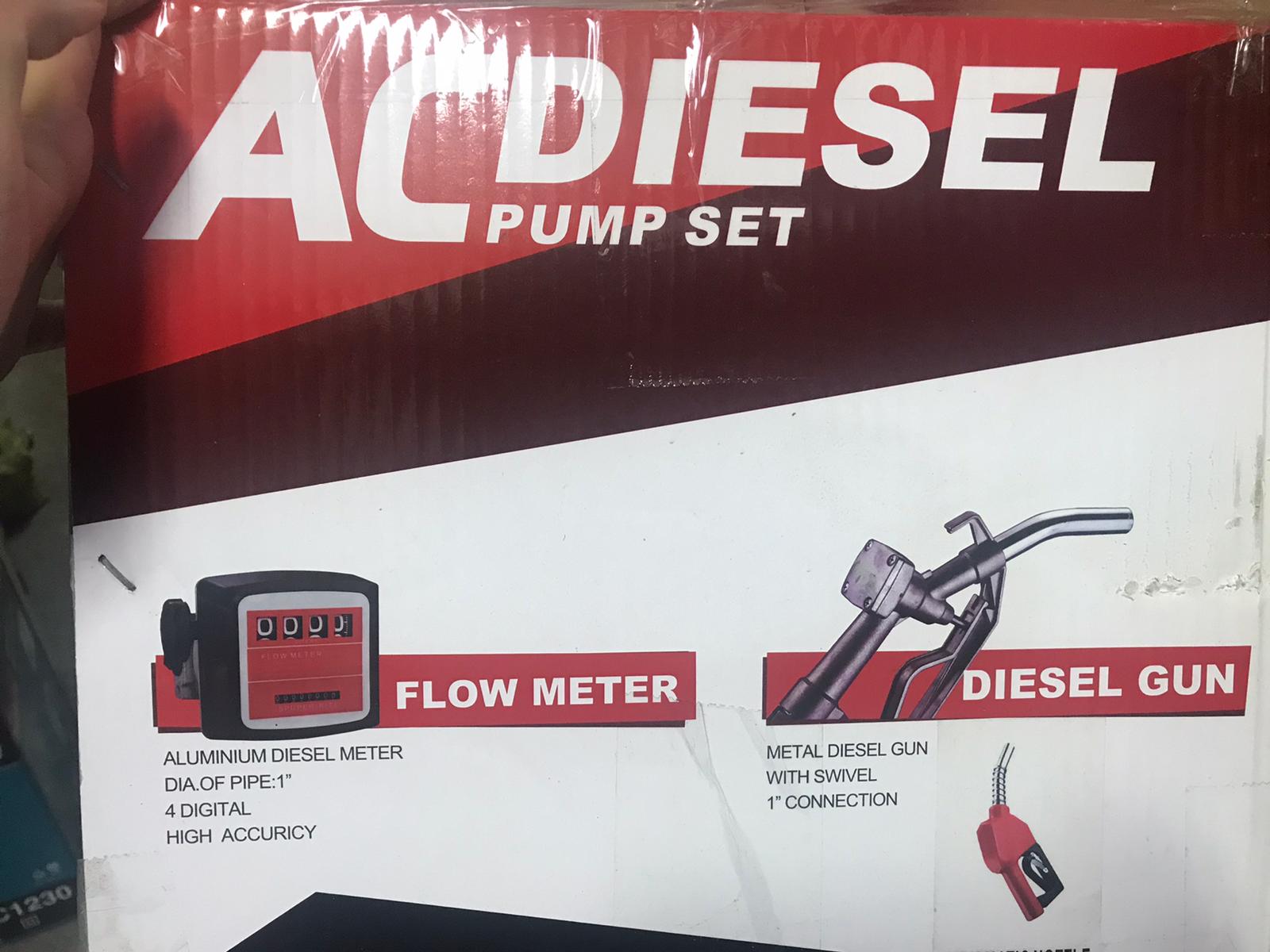 AM 1224BT 230V AC Diesel Fuel Pump Set - 3 Bar Pressure, 1 Inlet/Outlet | Heavy Duty Transfer Pump for Trucks, Boats & Industrial Equipment | Model: YOILP1224BT