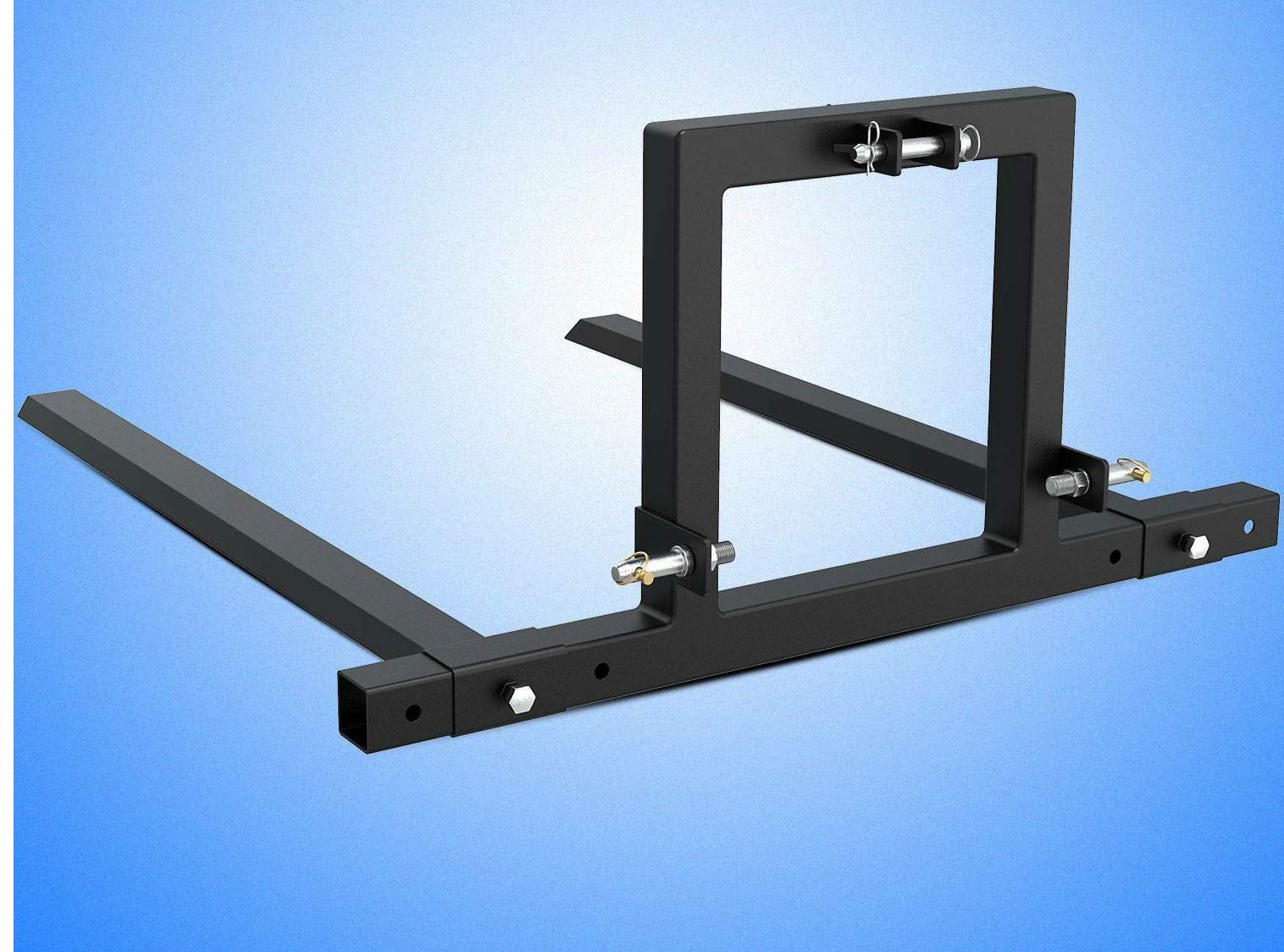 Thaisan7 3 Point Hitch Pallet Forks - Adjustable Tractor Attachments for Heavy Duty Lifting, Farming & Home Improvement - Perfect for Moving Hay Bales, Logs & Farm Supplies