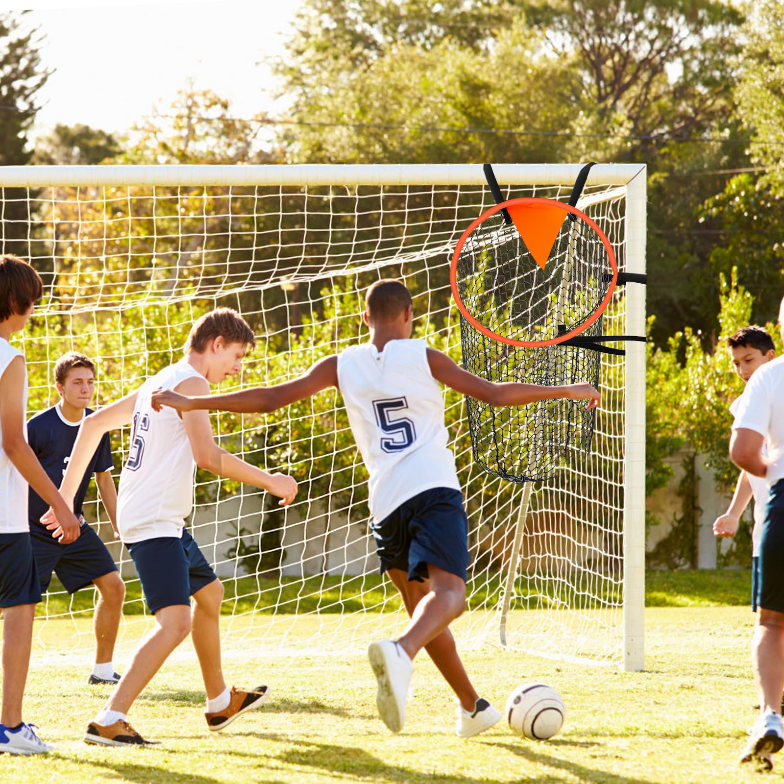 Rapidbok 2-Pack Soccer Goal Target with Adjustable Straps - Training Football Nets for Kids & Adults - Perfect for Backyard Practice, Team Drills & Soccer Skill Development