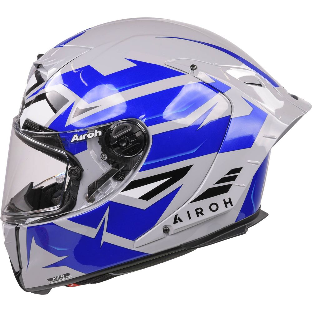 Airoh GP 550 S Wander Gloss Blue Motorcycle Helmet - DOT & ECE Certified for Street Riding, Touring & Adventure Motorcycles