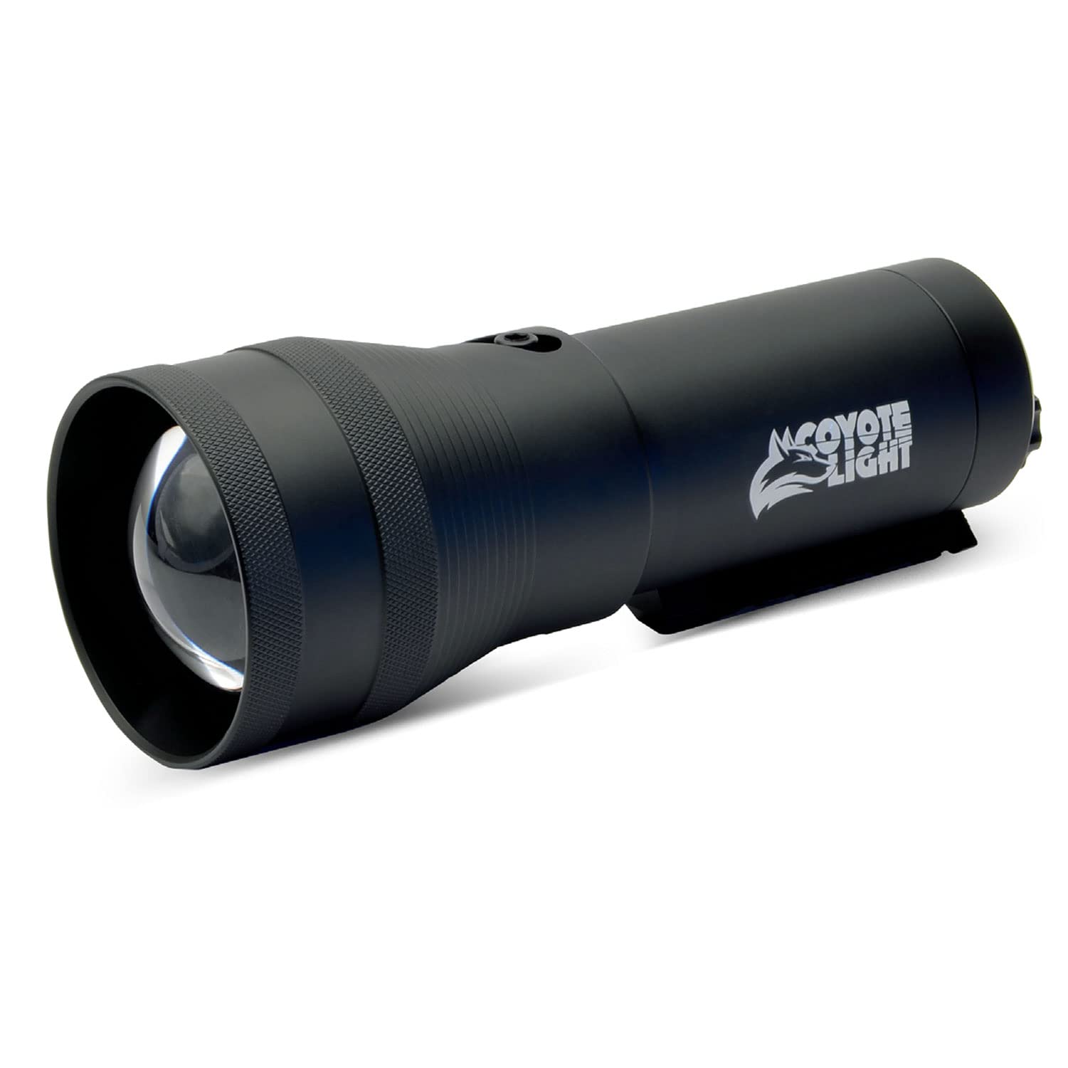 HME COYOTE LIGHT Pro - Durable Rechargeable Hunting Flashlight with Adjustable Intensity & White LED | Includes Batteries, Case, Handle, 1