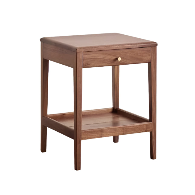 15.0x13.4x19.7 inch / 38.0x34.0x50.0 cm / Rich Dark Walnut Color / Black walnut side cabinet
