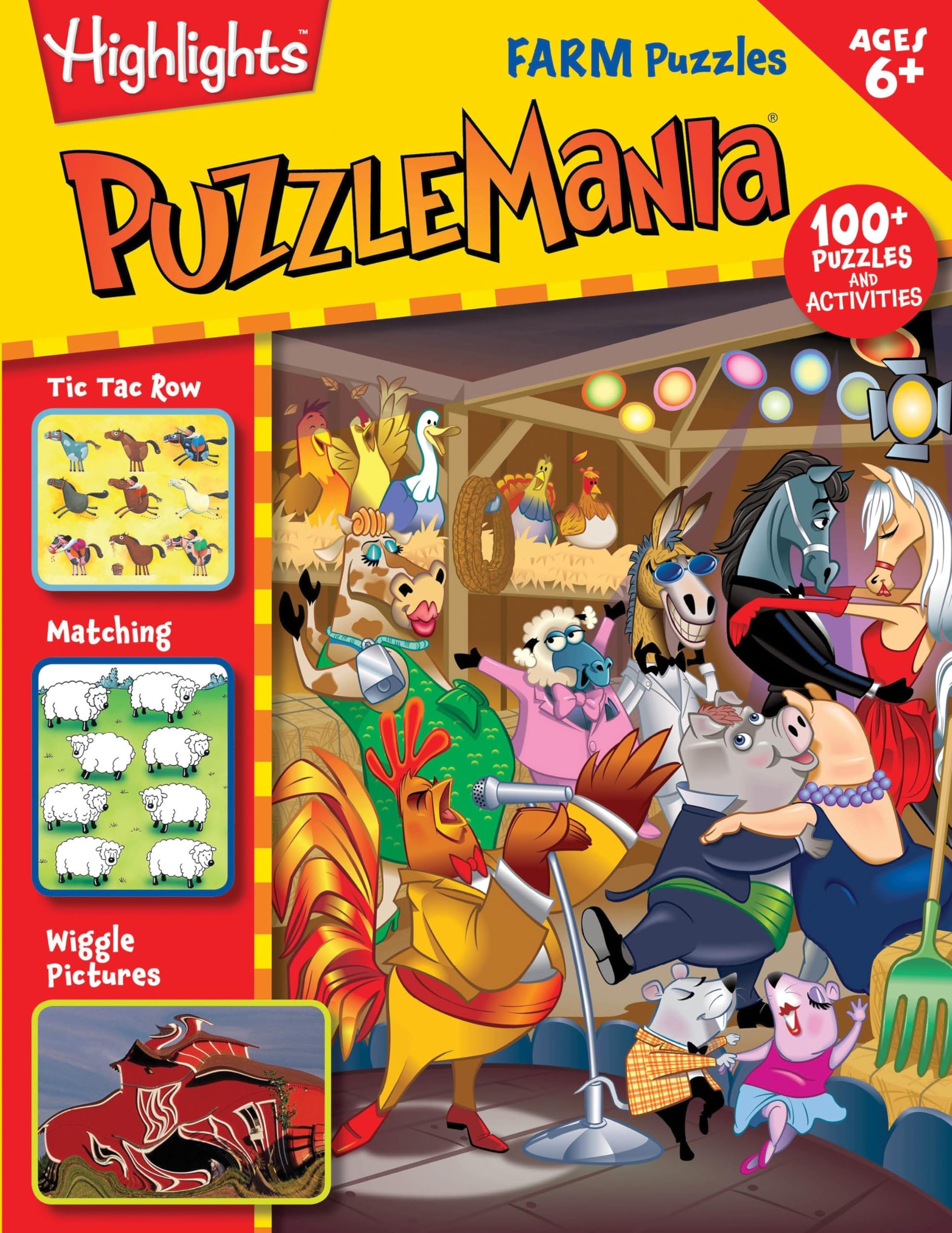 Farm Puzzles for Kids - Highlights™ Puzzlemania® Activity Books - Fun Learning Games for Children at Home & School