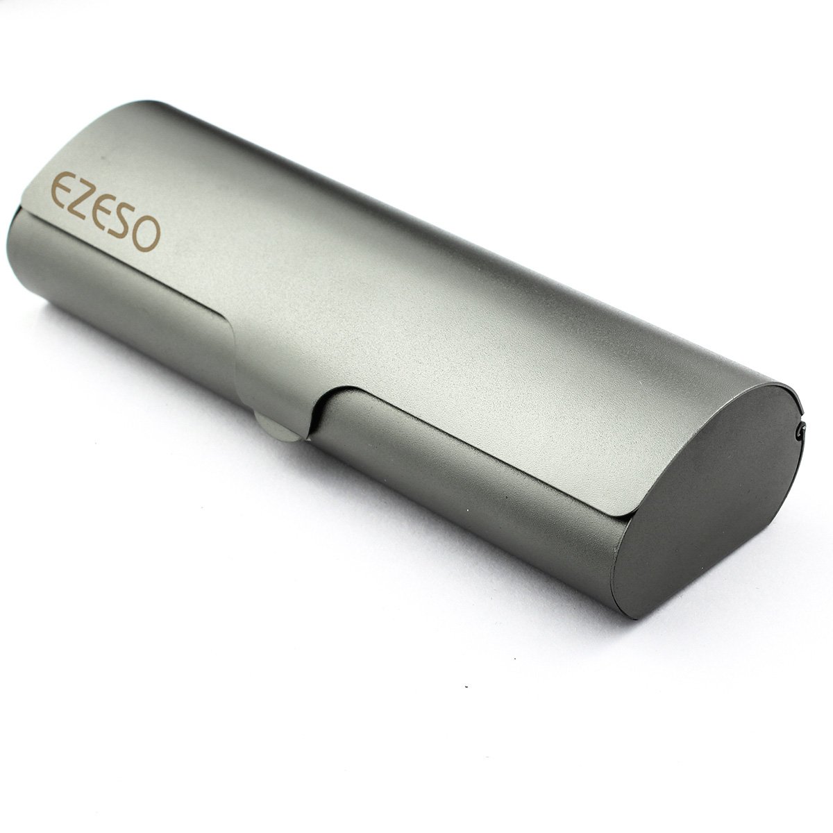 Premium Aluminum Eyeglass Case - Hard Protective Spectacles Holder with Simple Design (Deep Pewter) | Durable Travel & Everyday Use for Men & Women