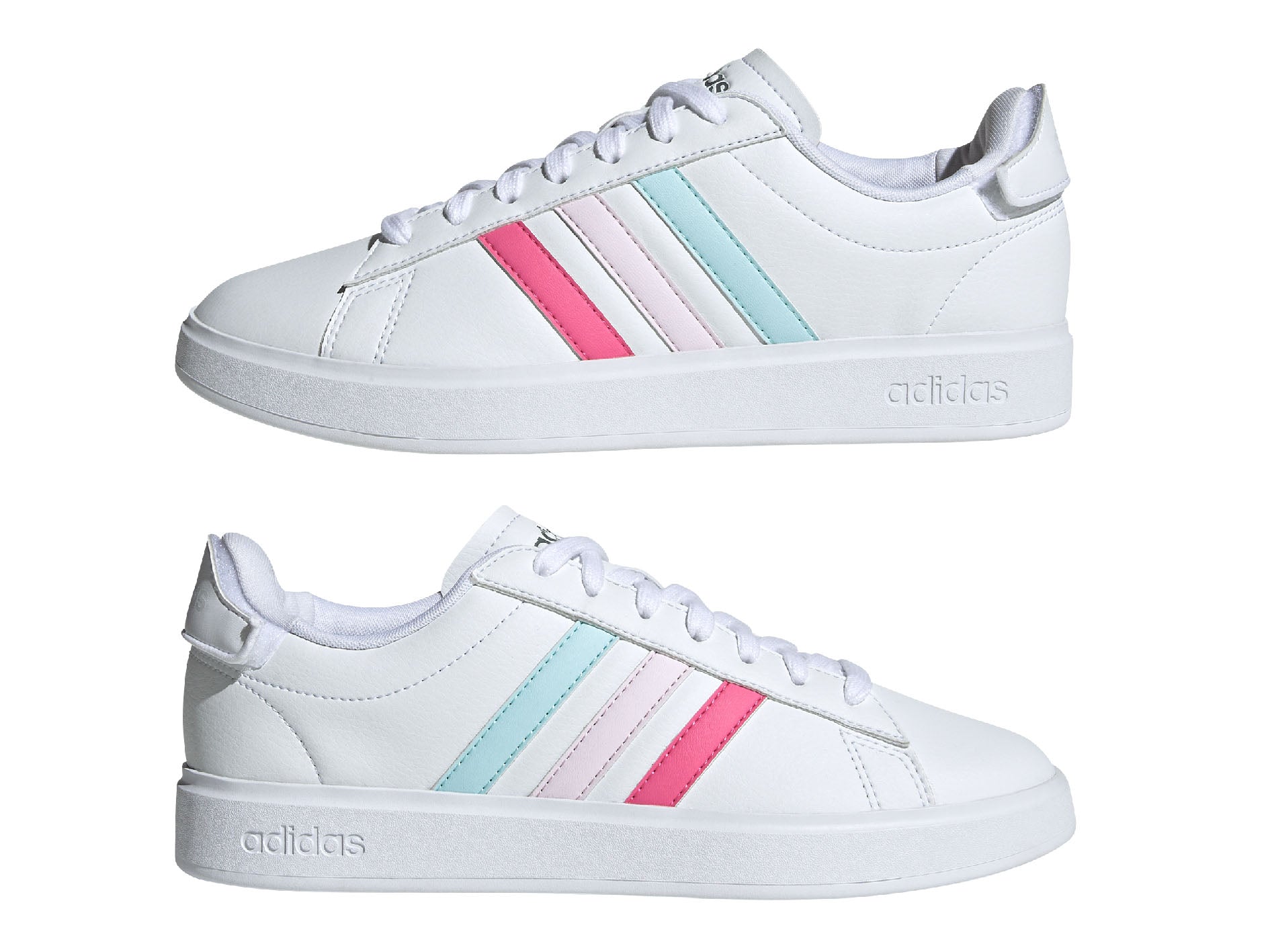 Adidas Women's Grand Court 2.0 Sneakers - GW7163 White Tennis Shoes for Women | Comfortable Casual Walking & Gym Workout Shoes