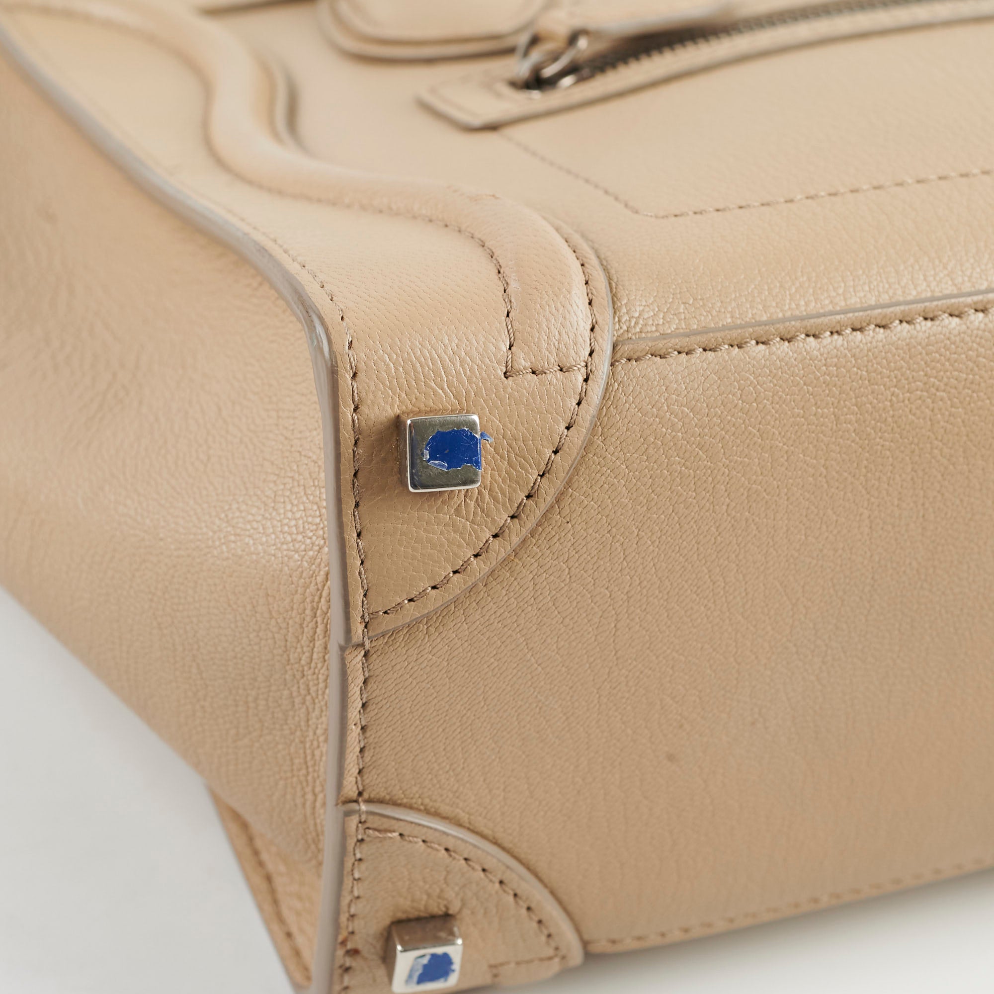 Celine Micro Luggage Dune Handbag - Premium Leather Crossbody Bag for Women | Perfect for Work, Travel & Everyday Use