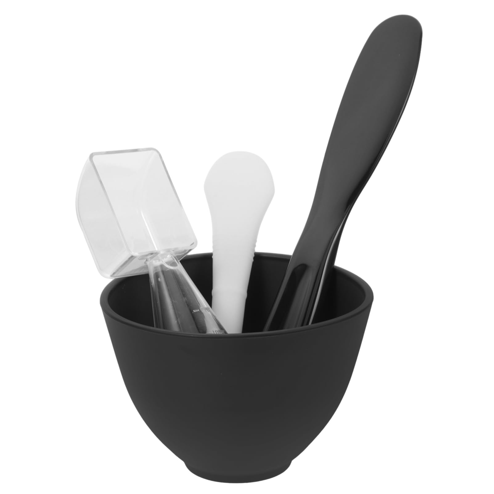 Baluue 1 Set Black DIY Mask Mixing Bowl Set for Facial & Salon Use - Professional Film Conditioning Bowl, Mask Making Supplies for Women at Home or Spa