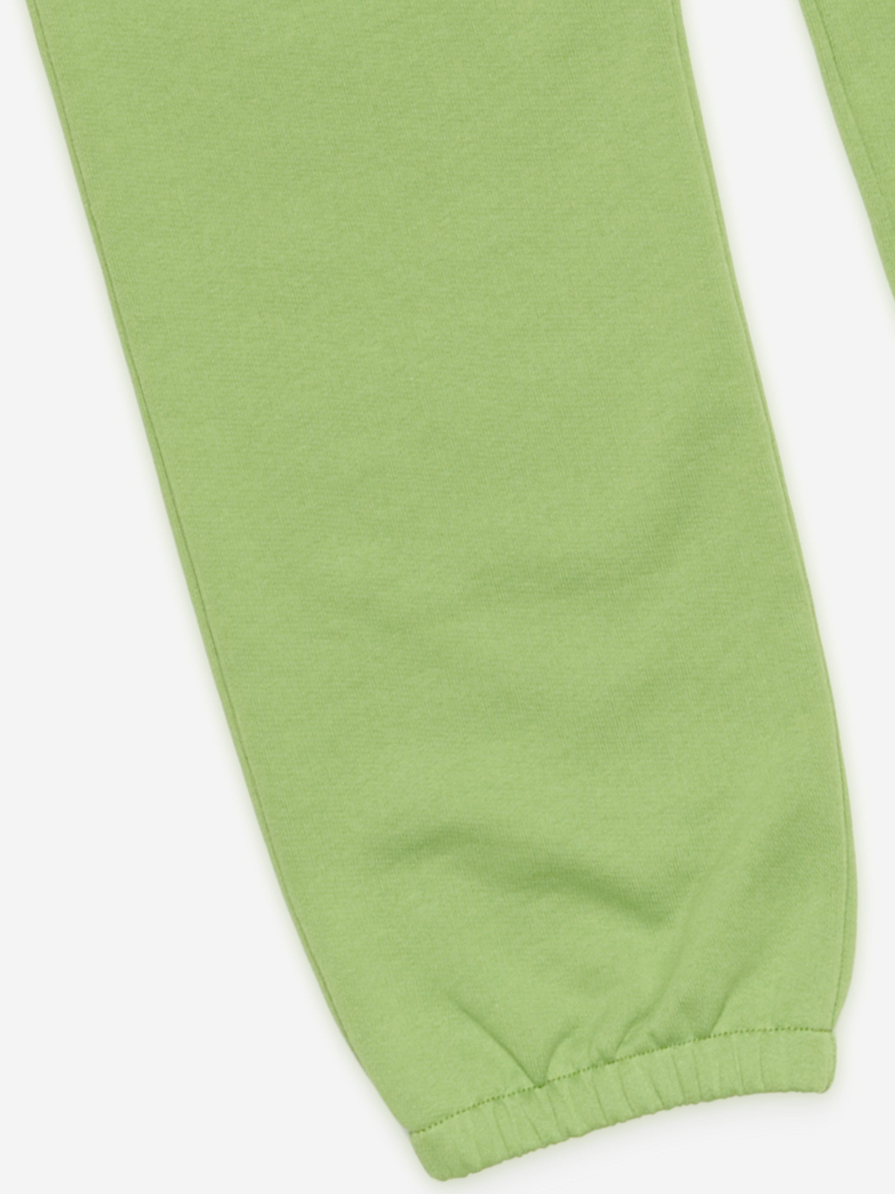 Acne Studios Kids Frack Face Joggers - Green Cotton Jogging Pants for Boys & Girls | Comfortable Casual Wear for Playdates, School & Outdoor Activities