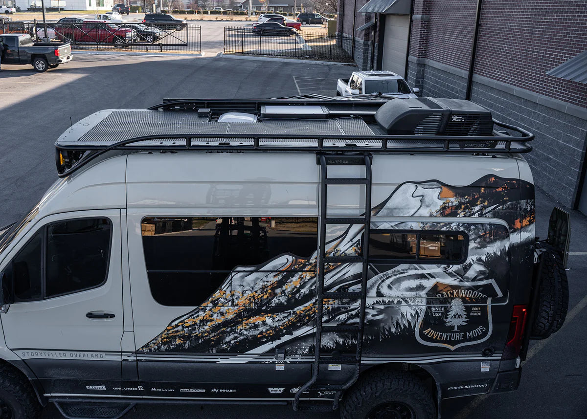 ROAMBUILT Safari Rack 2.0 for 2019-2023 Mercedes Sprinter Van | Heavy-Duty Roof Rack | Adventure Gear Carrier | Perfect for Overlanding, Camping & Outdoor Exploration