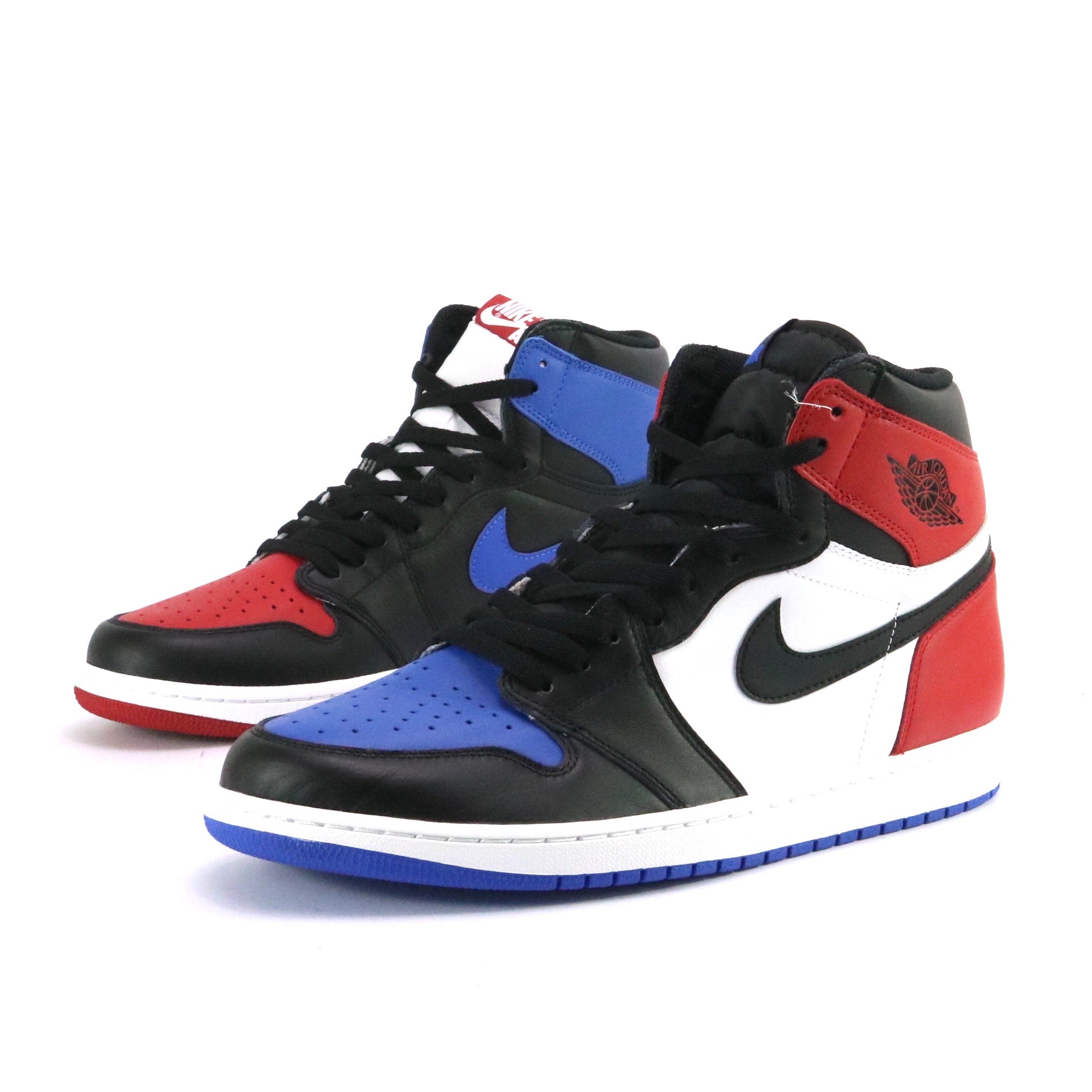 Air Jordan 1 High Retro OG Top 3 Sneakers - Black, Varsity Red & Royal Blue Basketball Shoes for Men | Perfect for Streetwear, Basketball Games & Sneaker Collecting