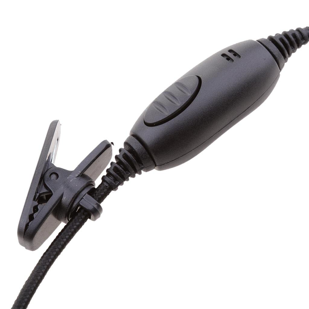 CALANDIS® 3.5mm Earpiece Headset with Noise-Canceling Microphone for Yaesu Vertex FT-50 VX-1 VX-110 Walkie Talkie - Perfect for Outdoor Adventures, Security Work & Emergency Communication