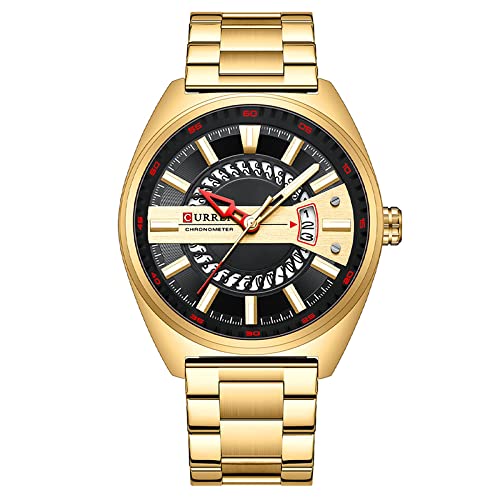 Stylish Men's Calendar Watch with Stainless Steel Band - Quartz Movement for Business & Casual Wear - Perfect for Office, Meetings, and Everyday Use