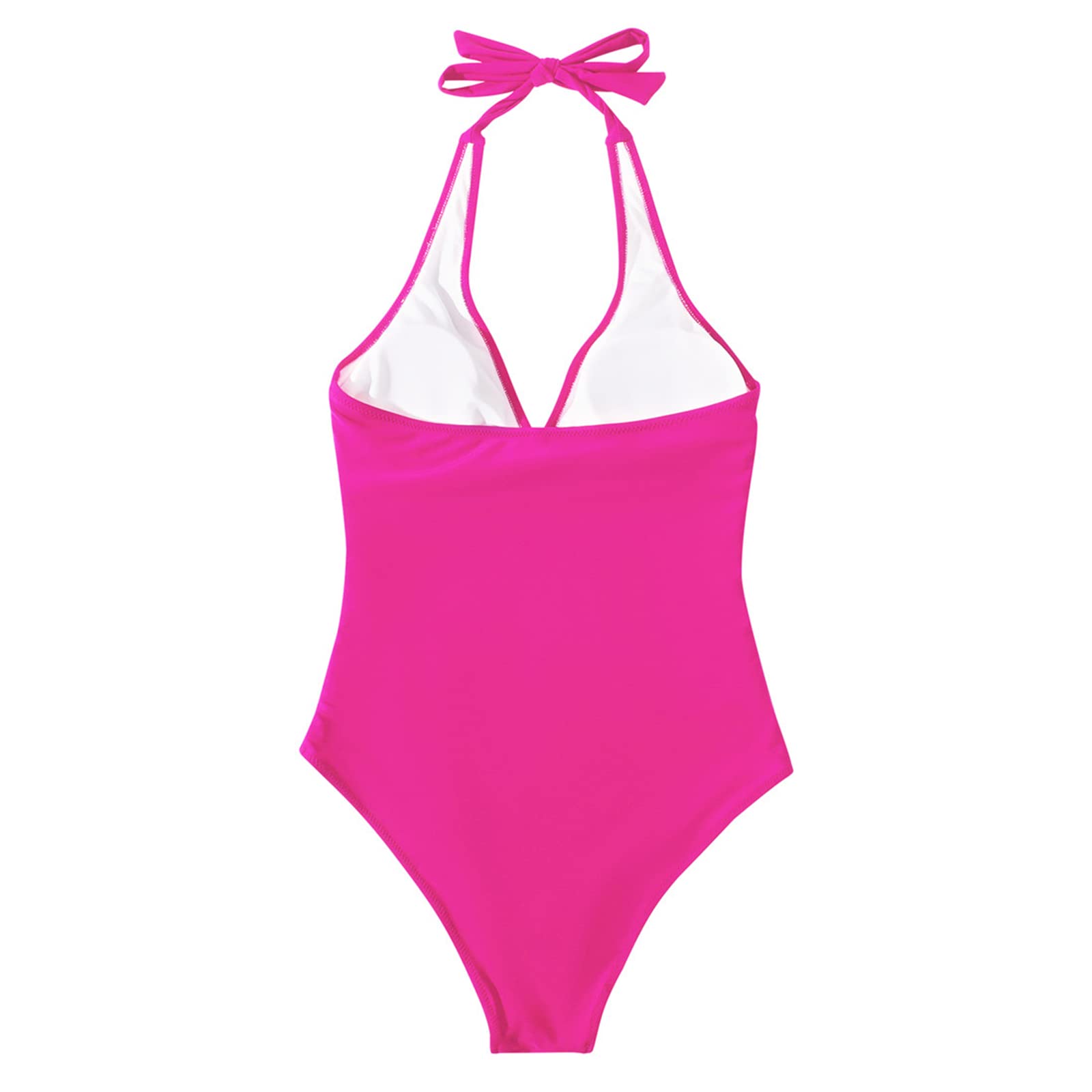 SUUKSESS Women's Sexy Tummy Control One Piece Swimsuit - Halter Push Up Bathing Suit for Beach, Pool & Vacation | High Waisted Shapewear Swimsuit for Women