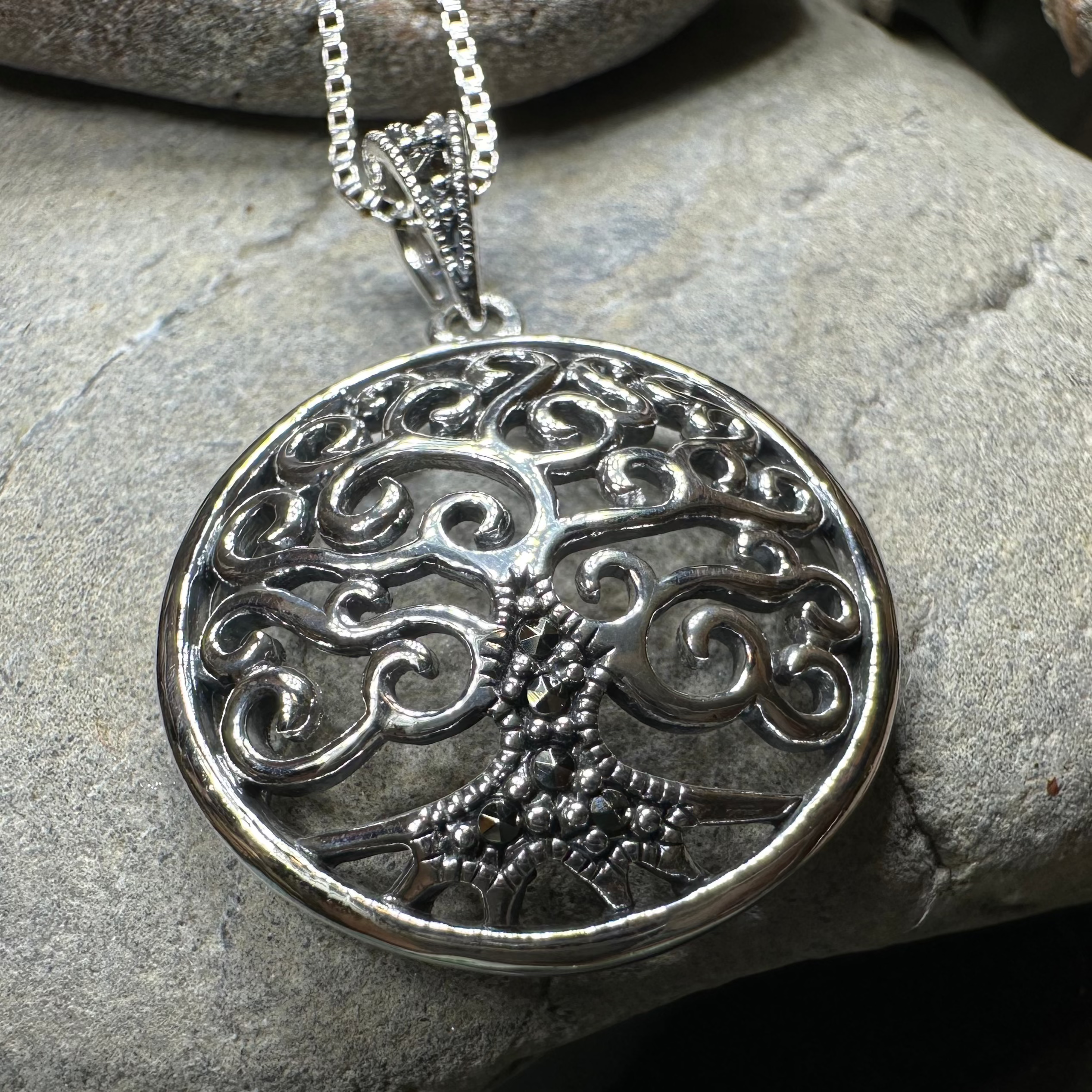 Belisama Tree of Life Pendant Necklace for Women - Sterling Silver Celtic Jewelry Gift for Mom, Sister, Wife - Perfect for Spiritual Protection, Meditation & Everyday Wear