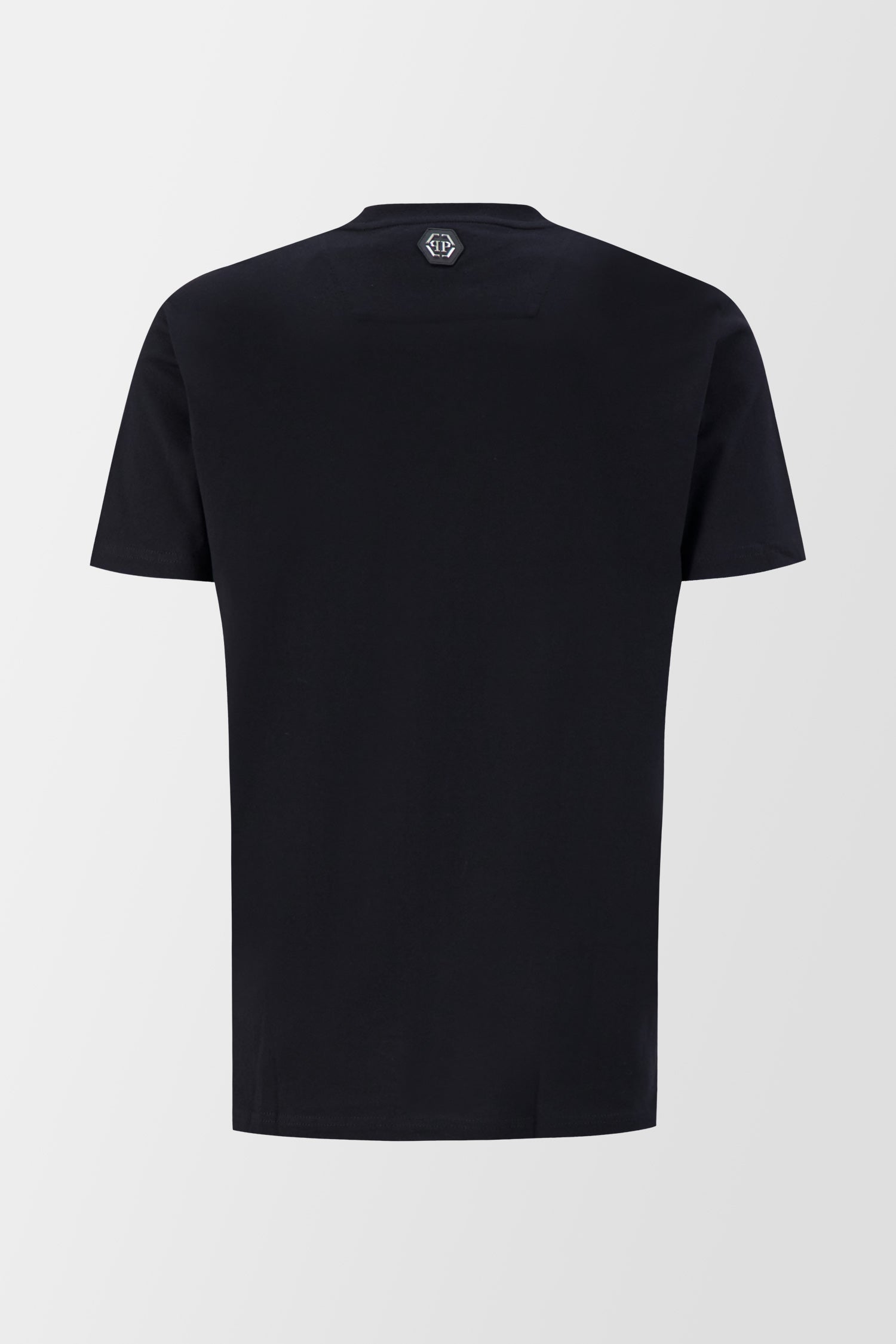 Philipp Plein Black Round Neck Short Sleeve Monster Graphic T-Shirt for Men - Casual Streetwear & Everyday Outfit