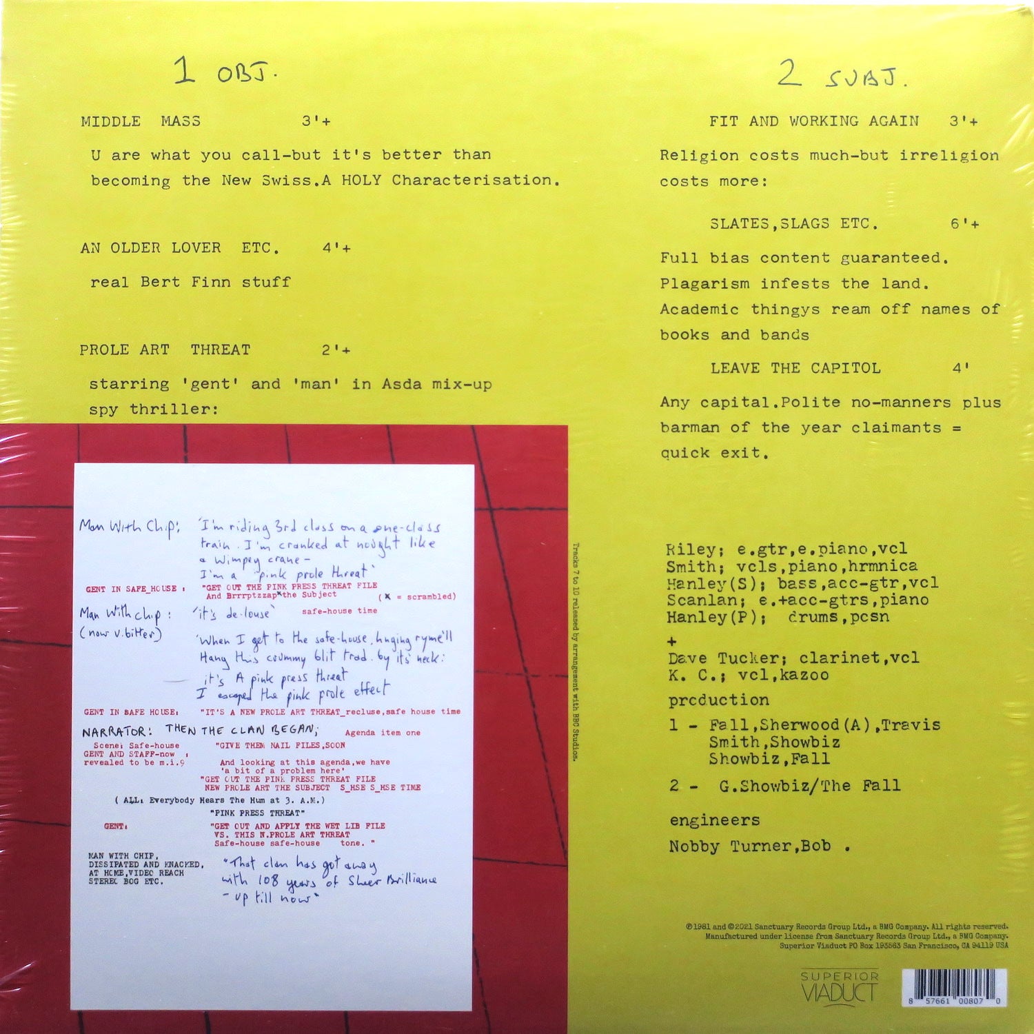 FALL 'Slates' Vinyl LP - 1981 Post Punk Record - Limited Edition Collector's Item - Perfect for Punk Music Enthusiasts & Vinyl Collectors