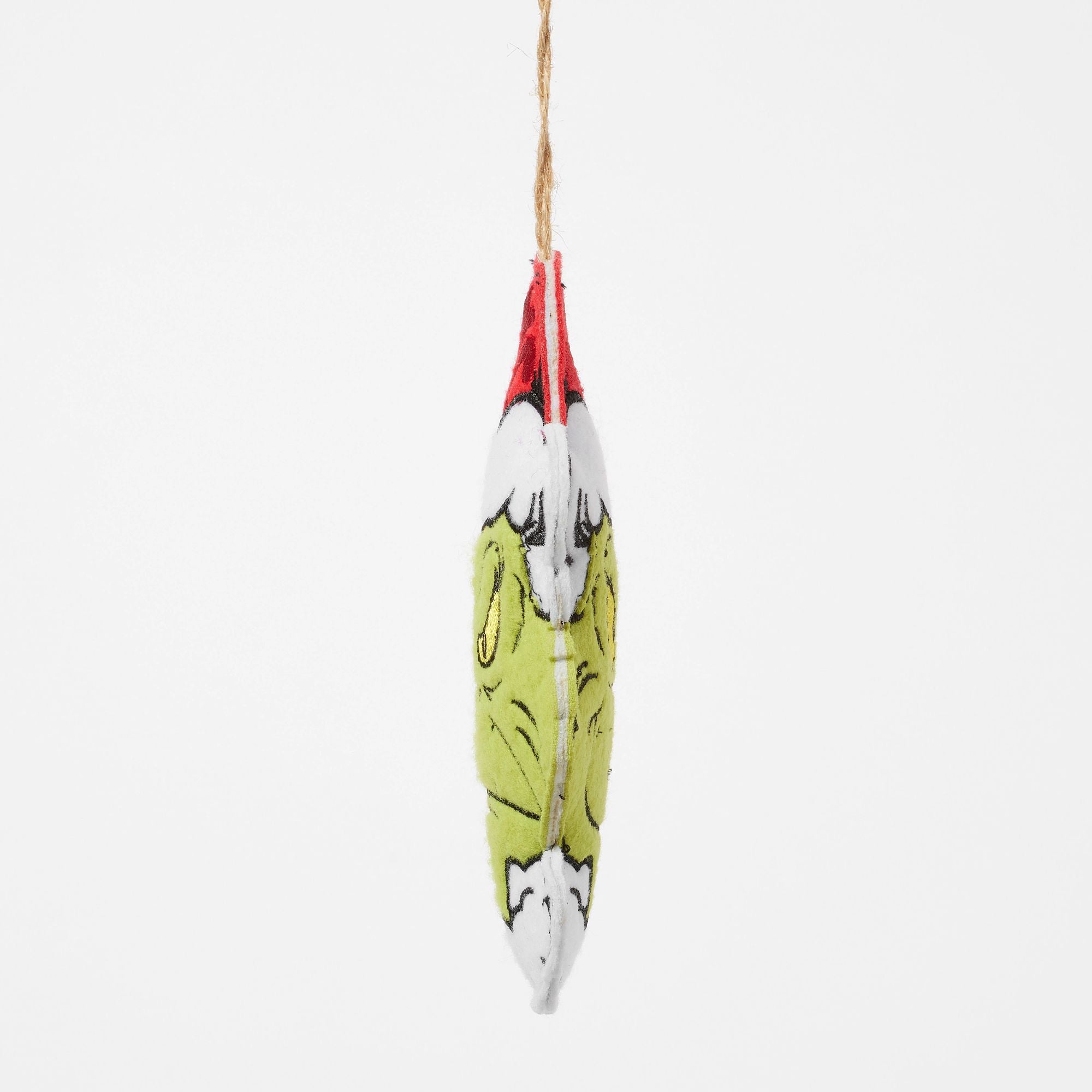 Grinch Naughty/Nice Felt Christmas Ornament - Festive Holiday Decor for Tree, Gift, and Home Decoration
