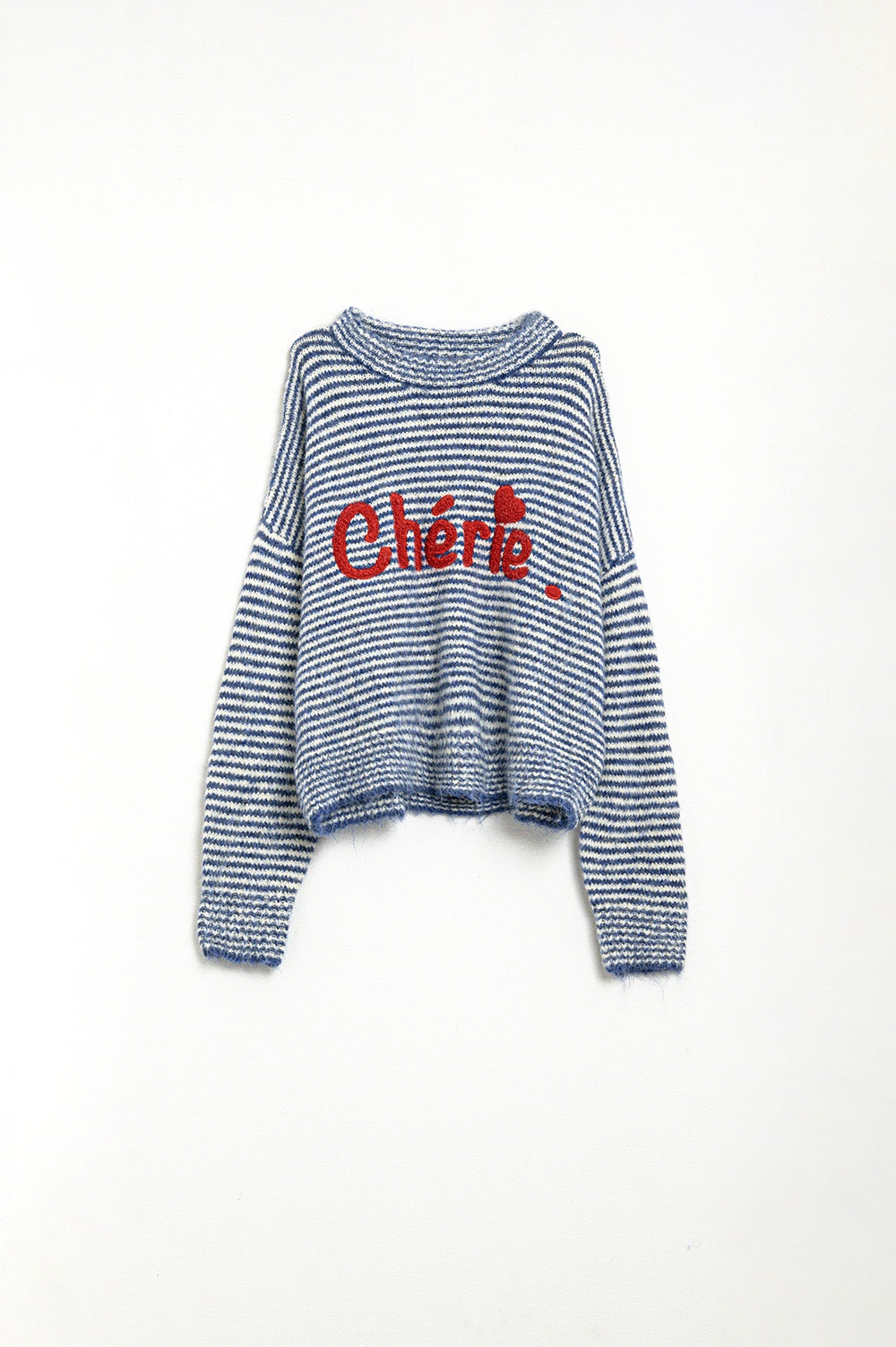 Men's Casual Striped Pullover Sweater - Thick Blue and White Knitwear for Winter & Fall Fashion | Perfect for Outdoors, Travel, and Cozy Home Wear