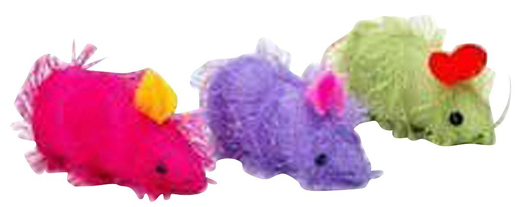 Organic Shaggy Mouse Catnip Toy for Kittens - Natural & Safe Cat Chew Toy for Indoor Play, Teething Relief & Stress Relief