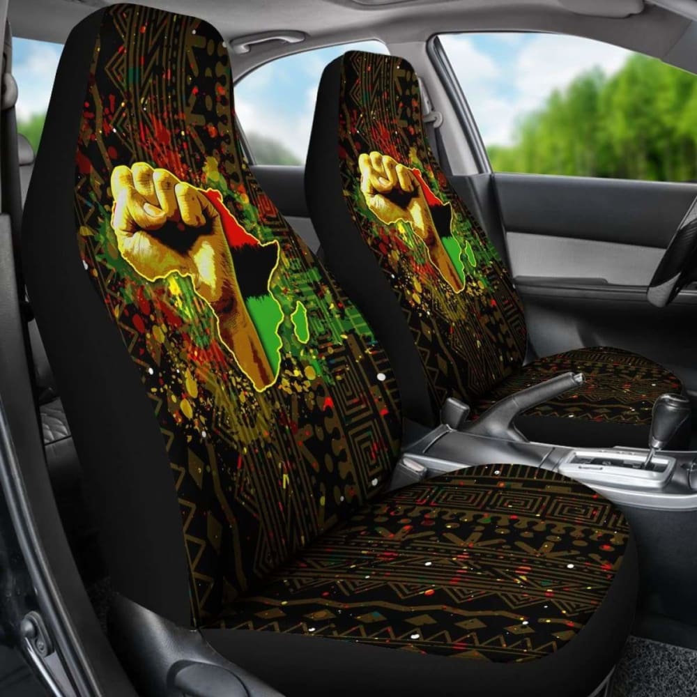 Premium African Black Power Car Seat Covers - Durable & Stylish Auto Accessories for Cars, Trucks & SUVs - Perfect for Road Trips, Daily Commutes & Custom Car Interiors