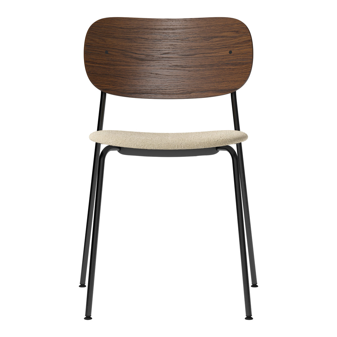Co Dining Stackable Chair - Upholstered Seat for Kitchen, Dining Room & Outdoor Patio | Comfortable & Space-Saving Furniture