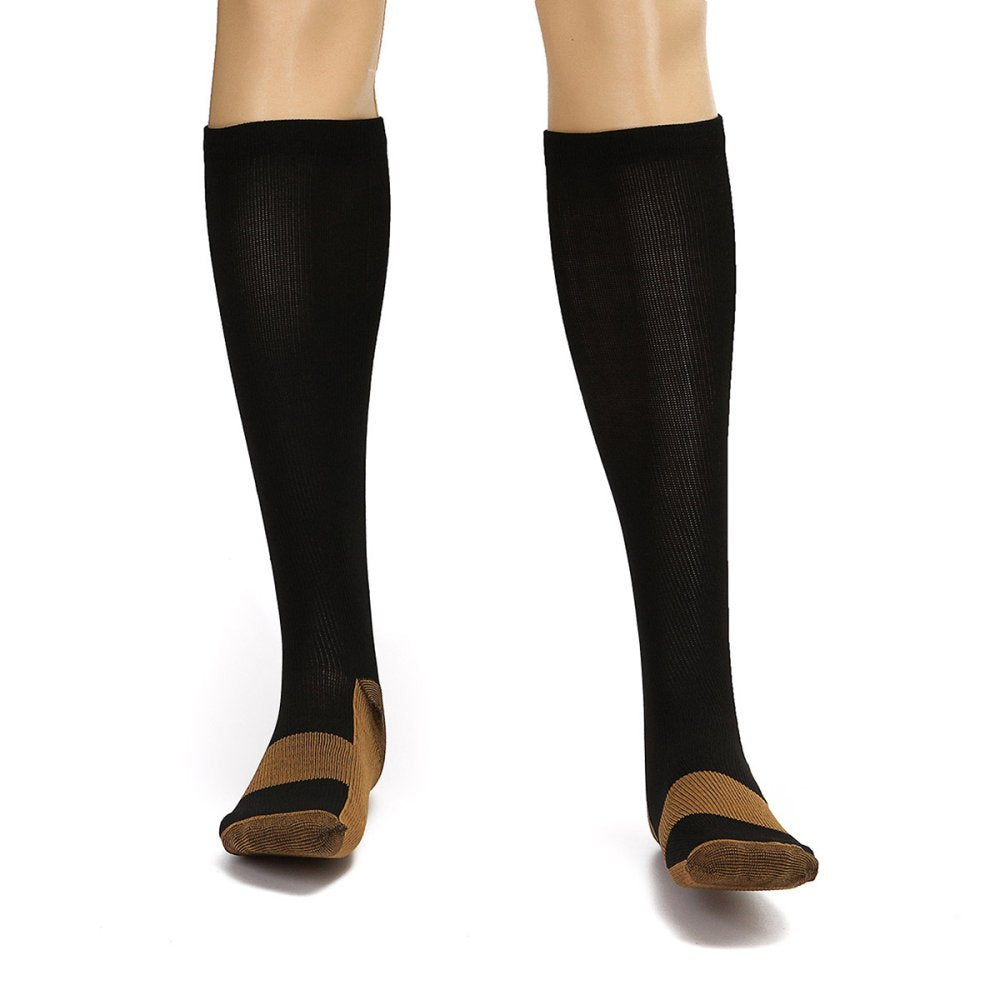 Anti-Fatigue Moisture-Wicking Copper-Infused Therapy Socks for Men & Women - Relieve Foot Pain, Improve Circulation - Perfect for Running, Hiking & Everyday Comfort