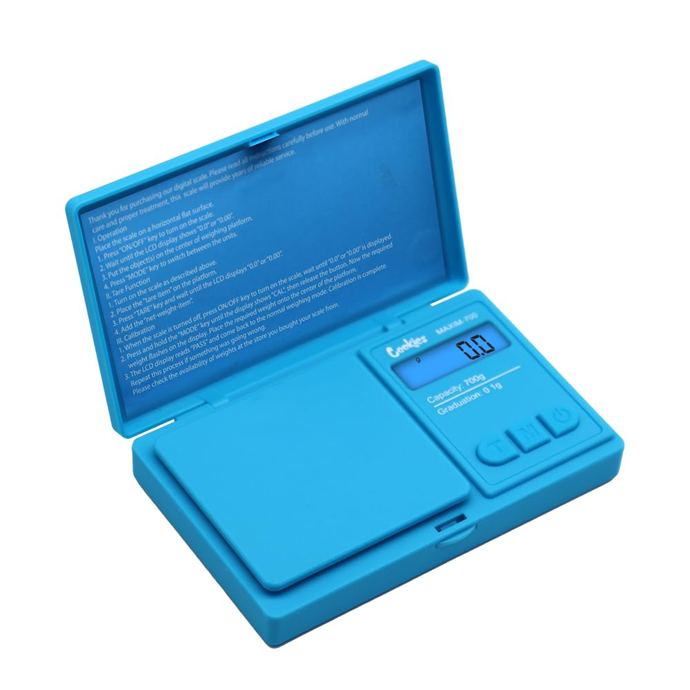 **Maxim 201 Special Edition 200g x 0.01g Precision Digital Scale – Jewelry, Food & Medicine Weighing – Portable Pocket Scale for Cooking, Baking & Lab Use (Cookies Blue)**