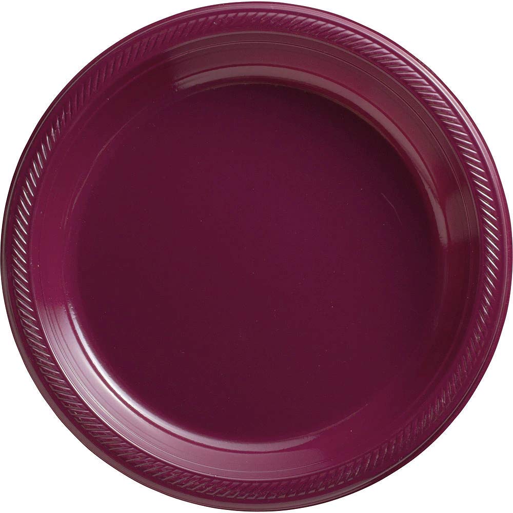 Berry Color Theme Plastic Dinner Plates - 10.25 Inch, 50 Count for Wedding, Party, Birthday & Graduation Celebrations | Elegant Tableware for Special Occasions & Festive Gatherings