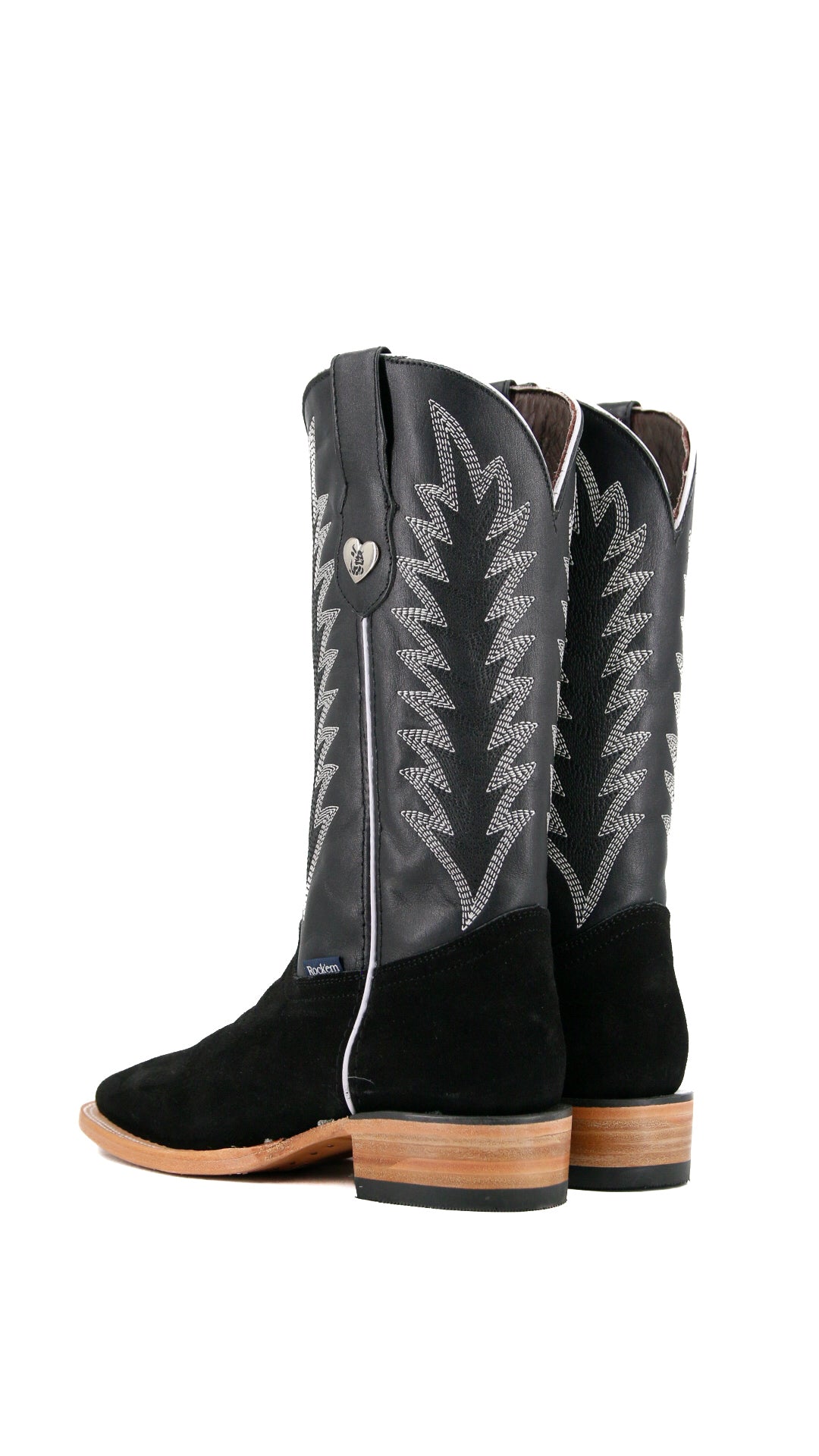 Sierra Roughout Square Toe Cowgirl Boots for Women - Western Style Leather Riding Boots with Comfortable Fit - Perfect for Country Dancing, Rodeo, and Outdoor Adventures