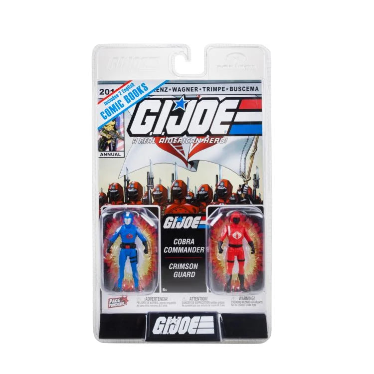 G.I. Joe Page Punchers Cobra Commander & Crimson Guard Action Figure 2-Pack with Comic Book - Collectible Toys for Adults & Kids - Perfect for Display, Play & Comic Book Enthusiasts