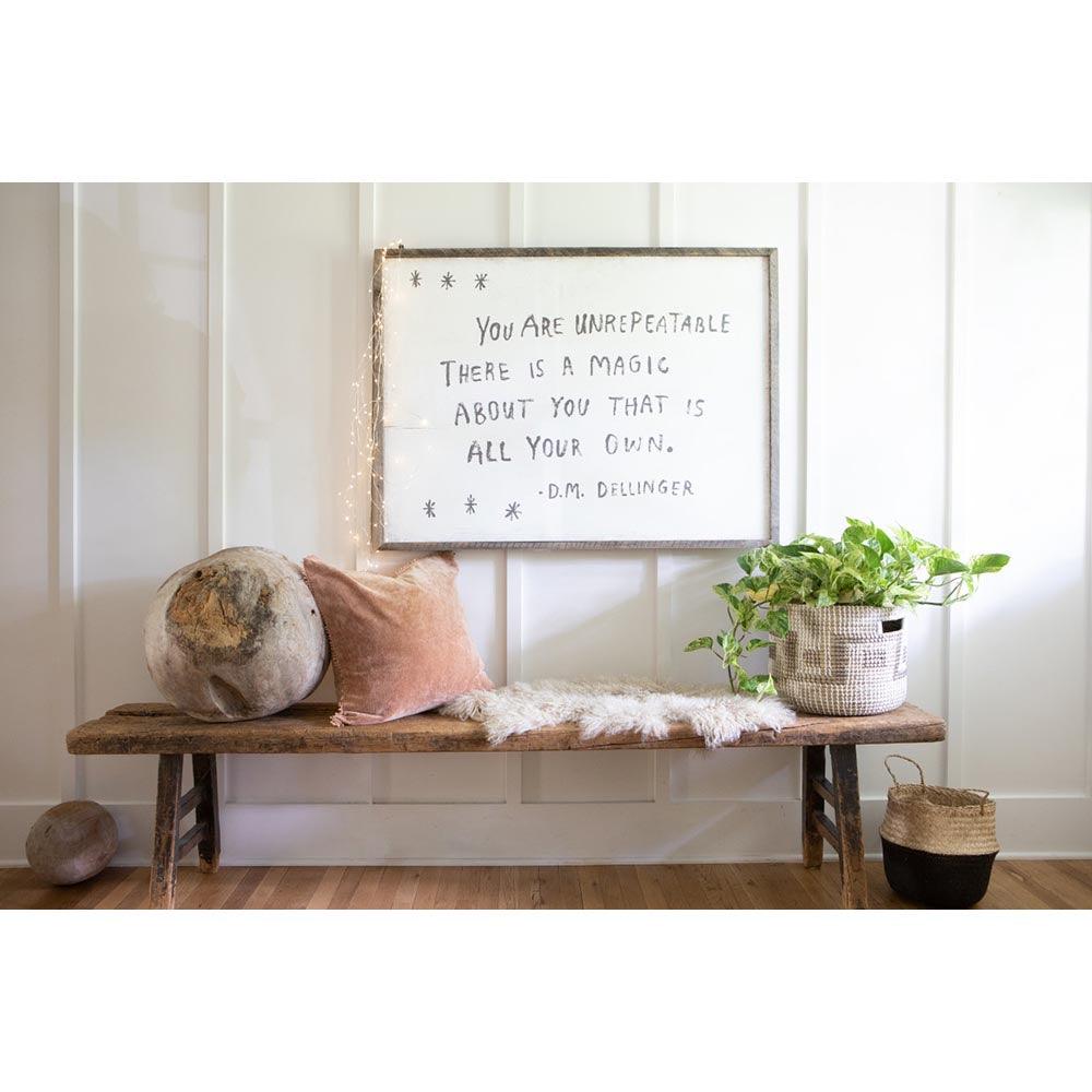 You Are Unrepeatable - Inspirational D.M. Dellinger Art Print for Home Decor, Office Wall Art & Gift Ideas