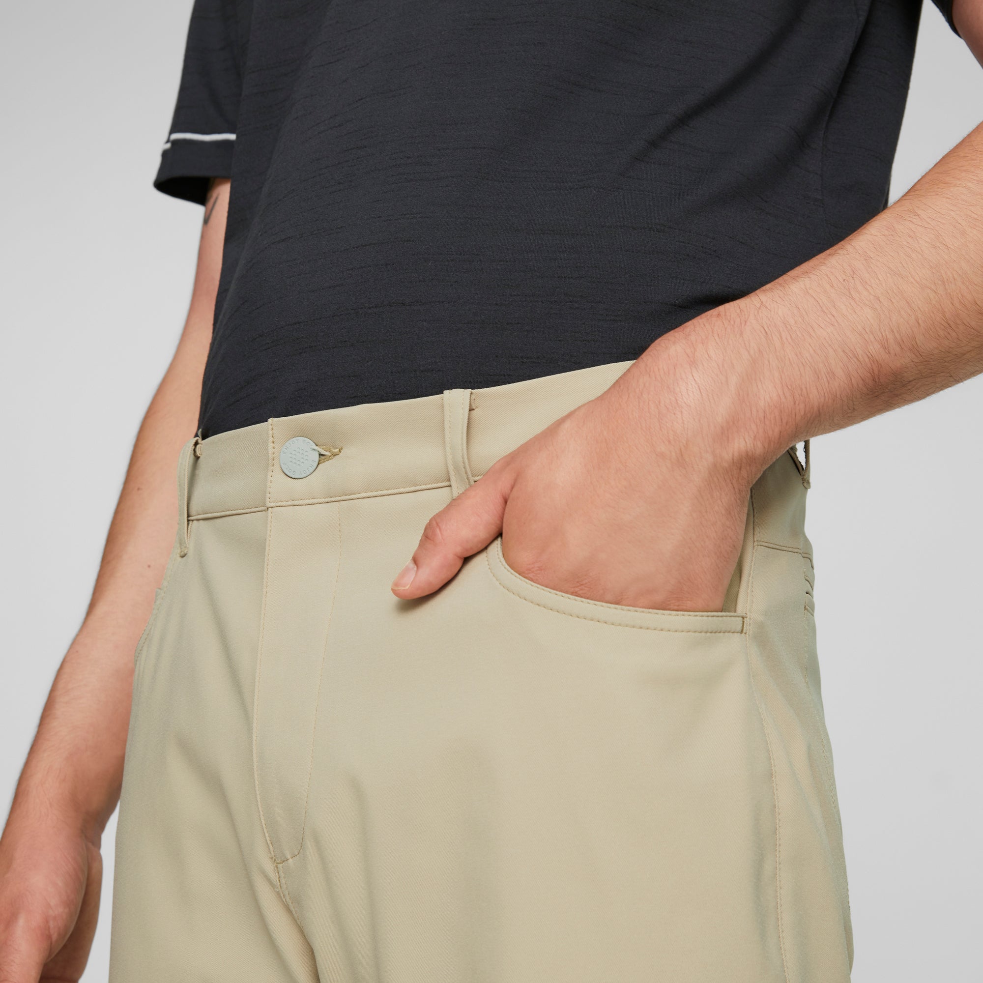 Men's 5-Pocket Golf Pants - Comfortable Stretch Flat Front Trousers for Golfing & Casual Wear | Perfect for Golf Course, Office & Outdoor Activities