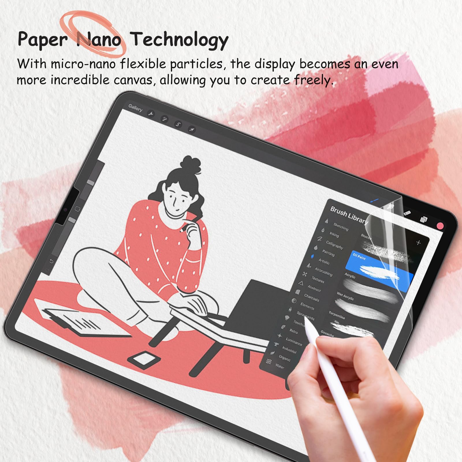 Bersem 2-Pack Matte Paperfeel Screen Protector for iPad Pro 11