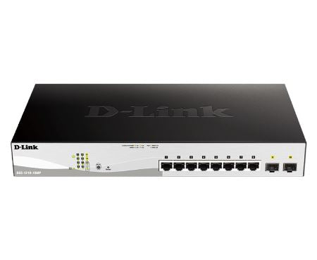 D-Link DGS-1210-10MP 10-Port Gigabit Smart Managed PoE Switch | Network Switch for Home & Office | Ideal for IP Cameras, VoIP Phones & Wireless Access Points