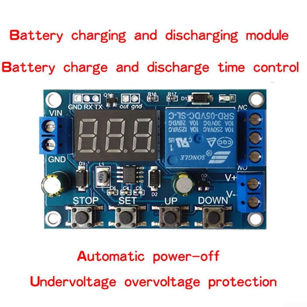 40V 6A Smart Battery Charger Discharger Board with STOP Key Function - Perfect for RC Cars, Drones, and DIY Electronics Projects