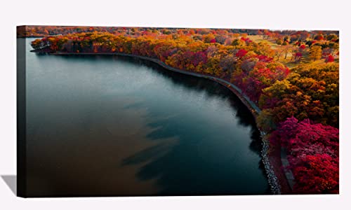 Autumn Lake Boundary Path