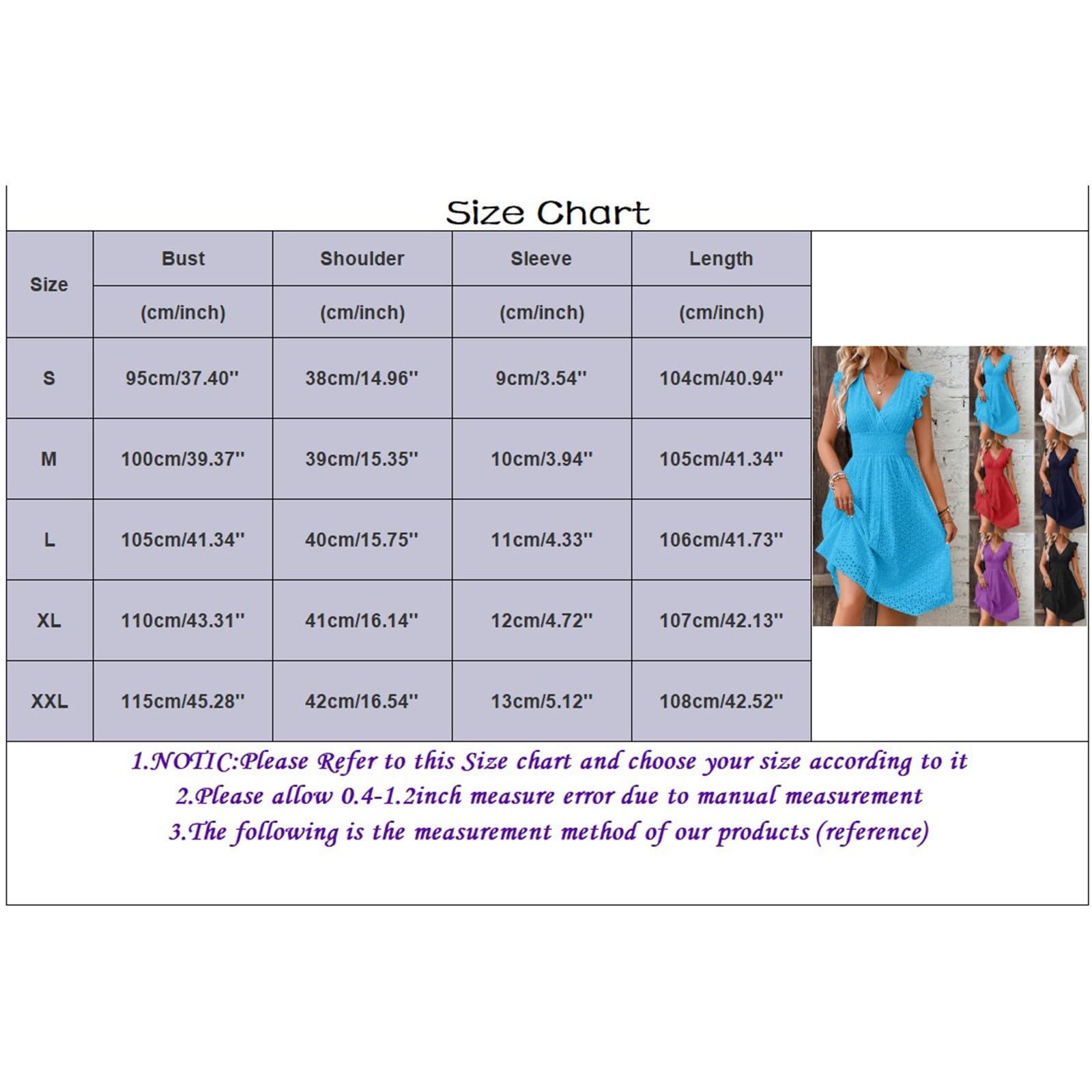 PTOLOCIF Women's 2024 Trendy Eyelet Summer Wedding Guest Dress - V-Neck Ruffled Sleeve A-Line Boho Party Dress for Beach Weddings, Garden Parties & Cocktail Events