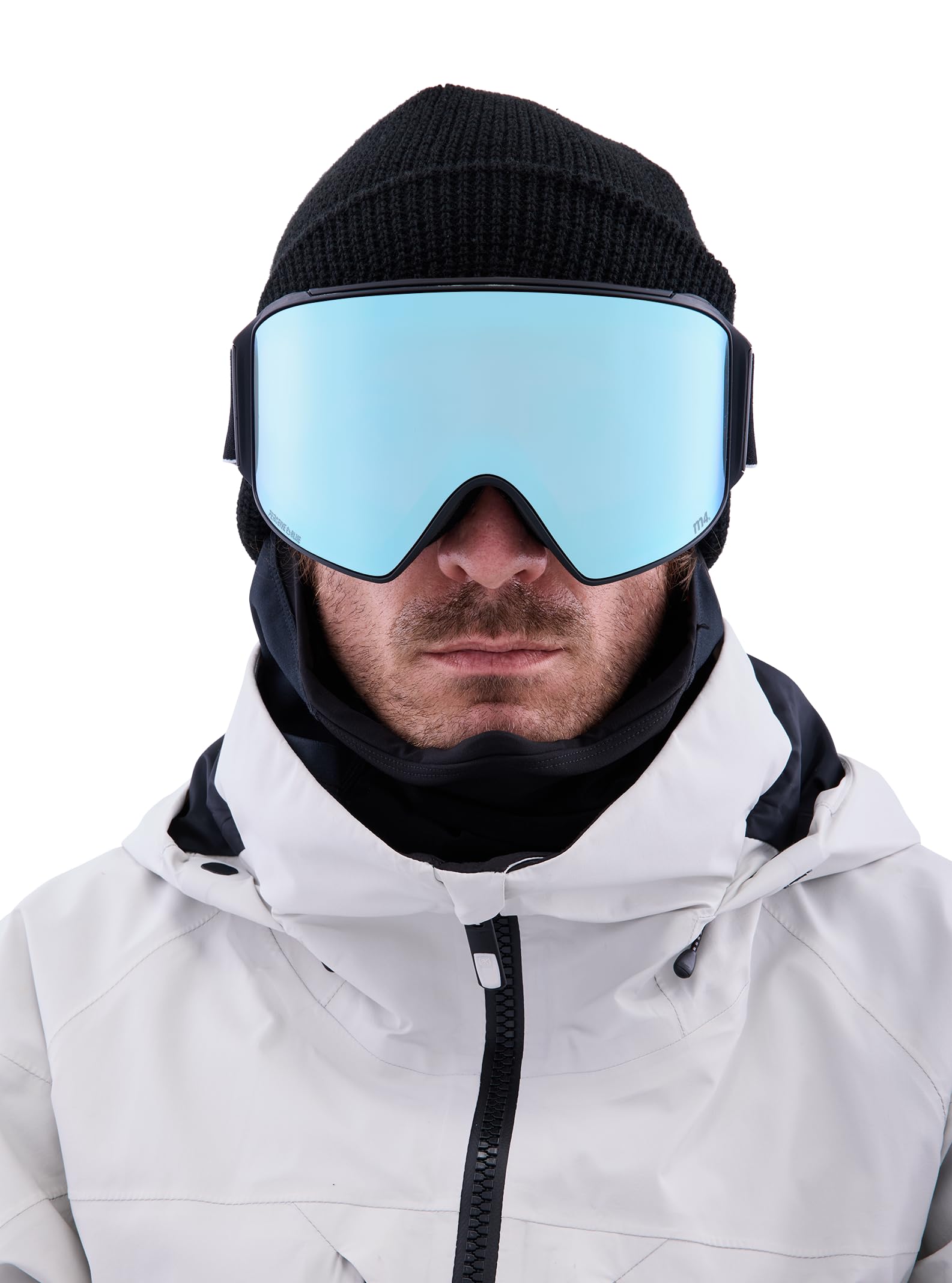 Anon M4 Snow Goggles with Bonus Lens & MFI Face Mask - Cylindrical Lens for Skiing & Snowboarding - UV Protection, Anti-Fog Winter Sports Gear for Men & Women