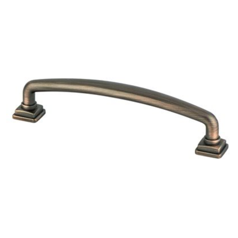 Kelly No.2 Cabinet Knob and Drawer Pulls - Dark Brushed Bronze Finish - Vintage Style Hardware for Kitchen Cabinets, Dressers & Furniture (Set of 10) - Perfect for Home Renovation and DIY Projects