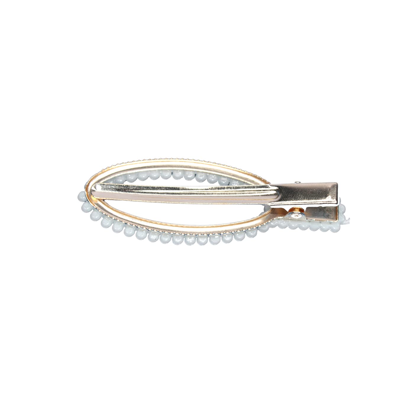 Prime Pearl Metal Hair Clips - Elegant Barrettes & Hairpins for Women & Girls (Pack of 1) | Perfect for Updos, Ponytails & Everyday Hair Styling